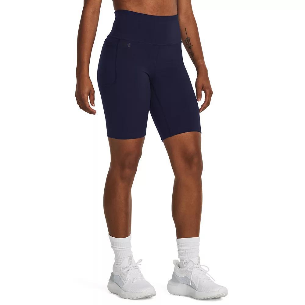 Women's Under Armour Motion 8-in. Bike Shorts, Size: Medium, Silica Green Product Image