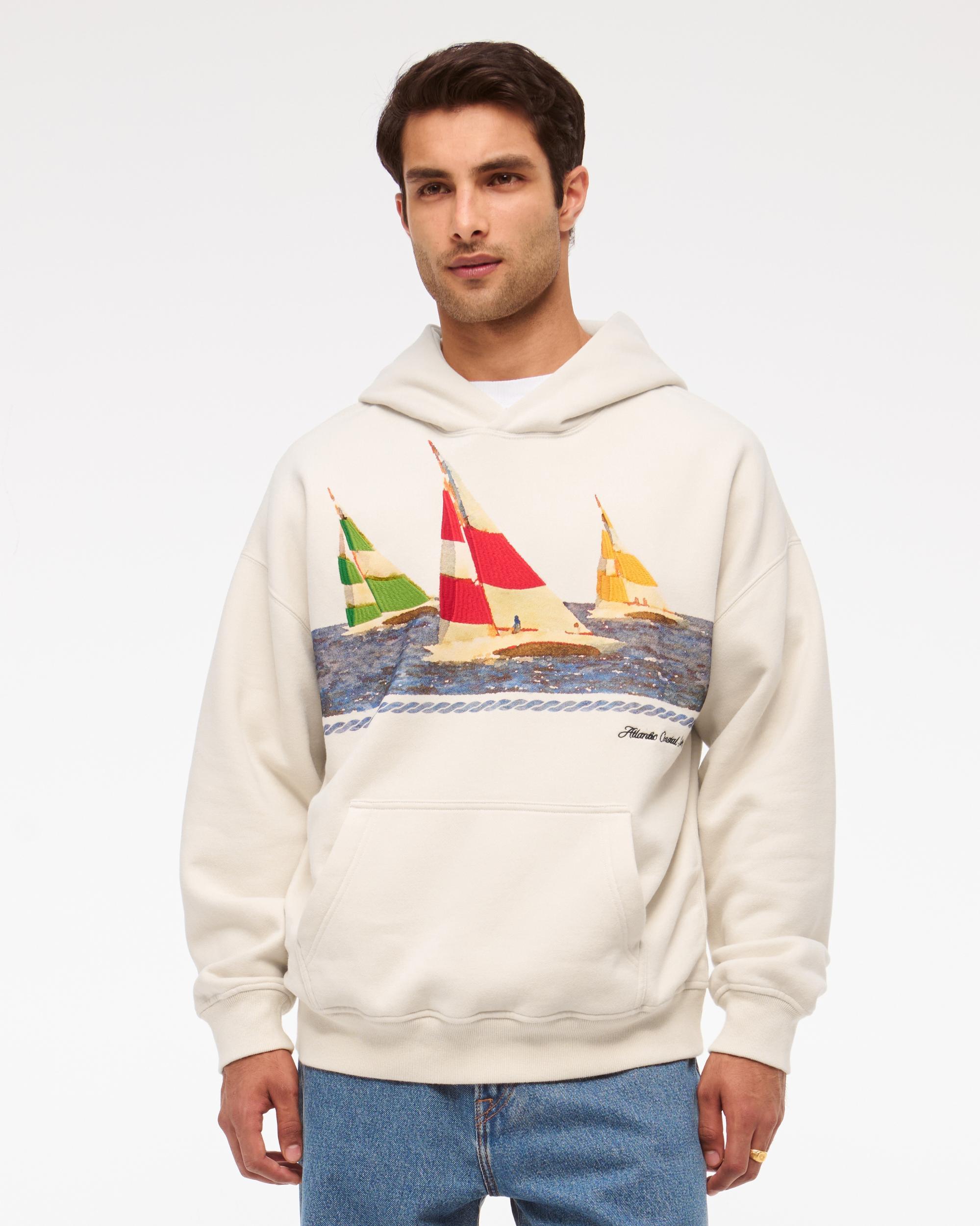 Nautical Graphic Popover Hoodie Product Image