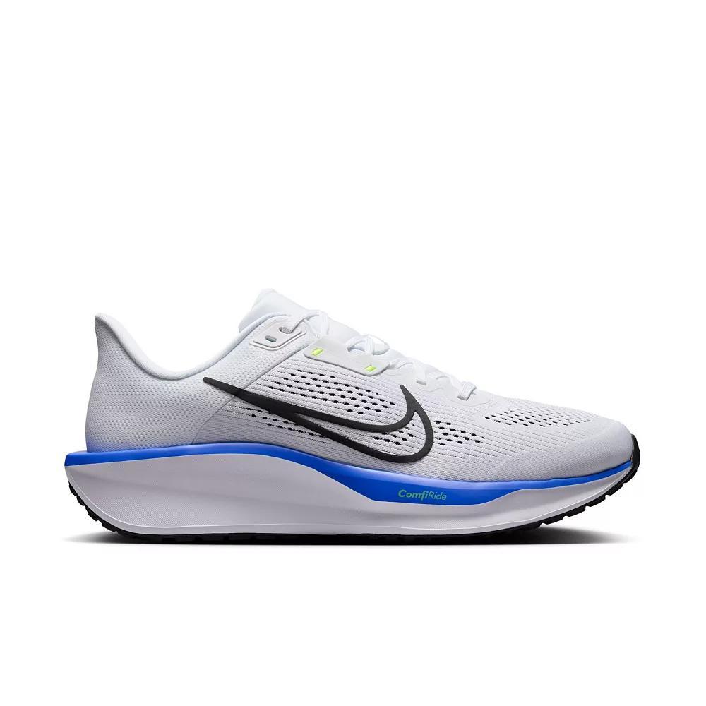 Nike Quest 6 Men's Road Running Shoes, Size: 9.5, White Black Royal Product Image
