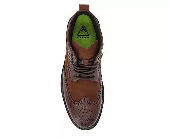 VANCE Virgil Men's Tru Comfort Foam Lace-up Ankle Boots, Size: 9, Brown Product Image