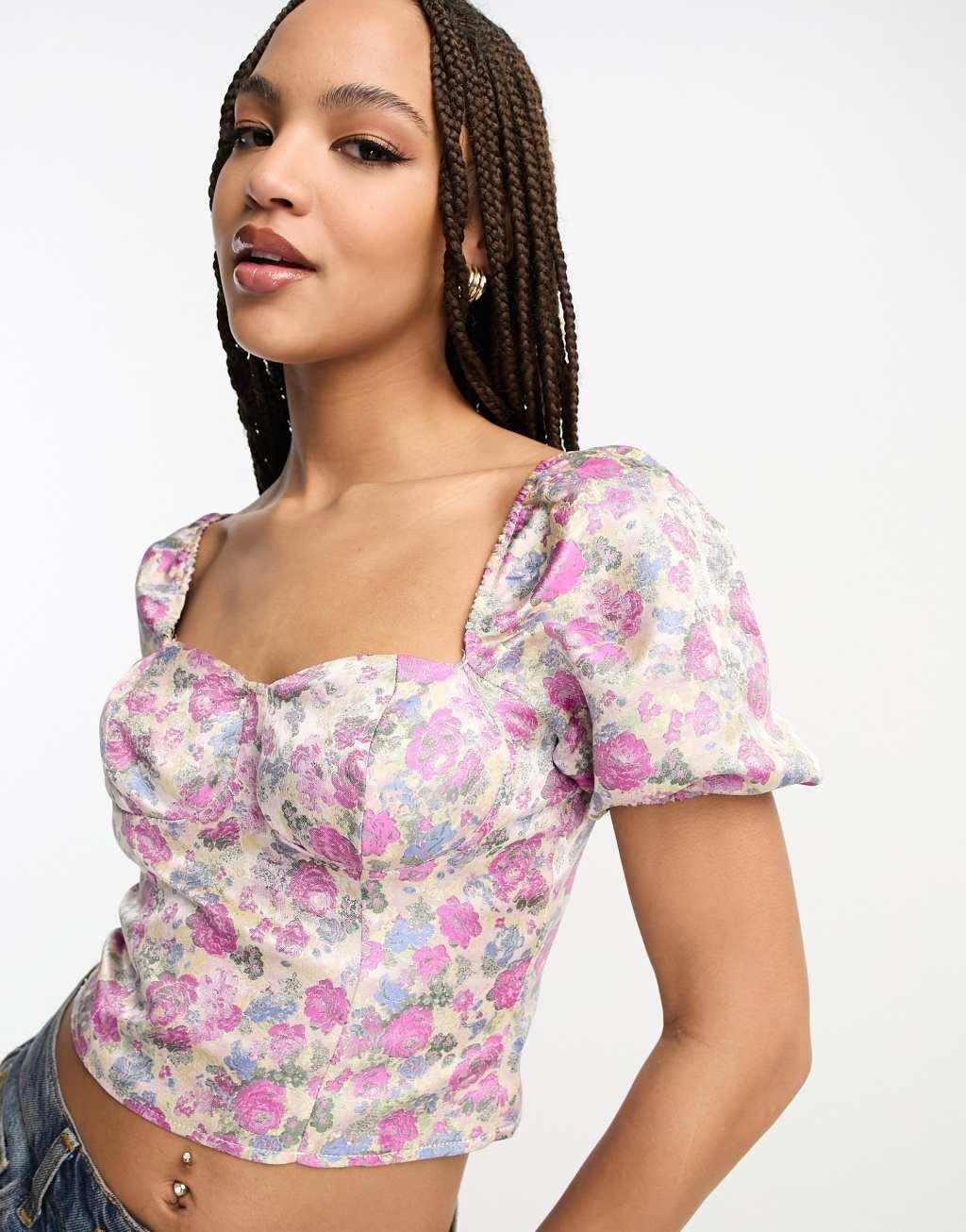 Miss Selfridge sweetheart corset top Product Image