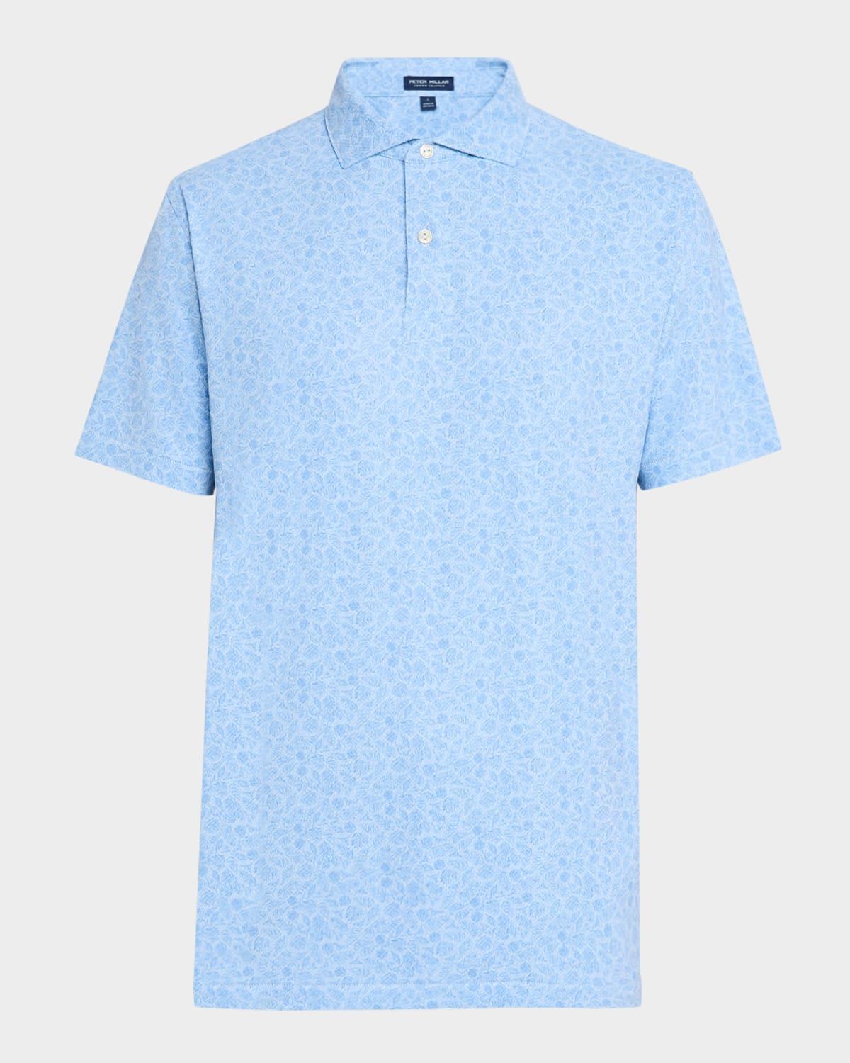 Mens Botanical Performance Jersey Polo Shirt Product Image