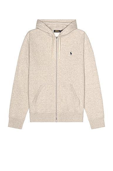 Polo Ralph Lauren Fleece Full-Zip Hoodie in Grey. Size L, XL/1X. Product Image