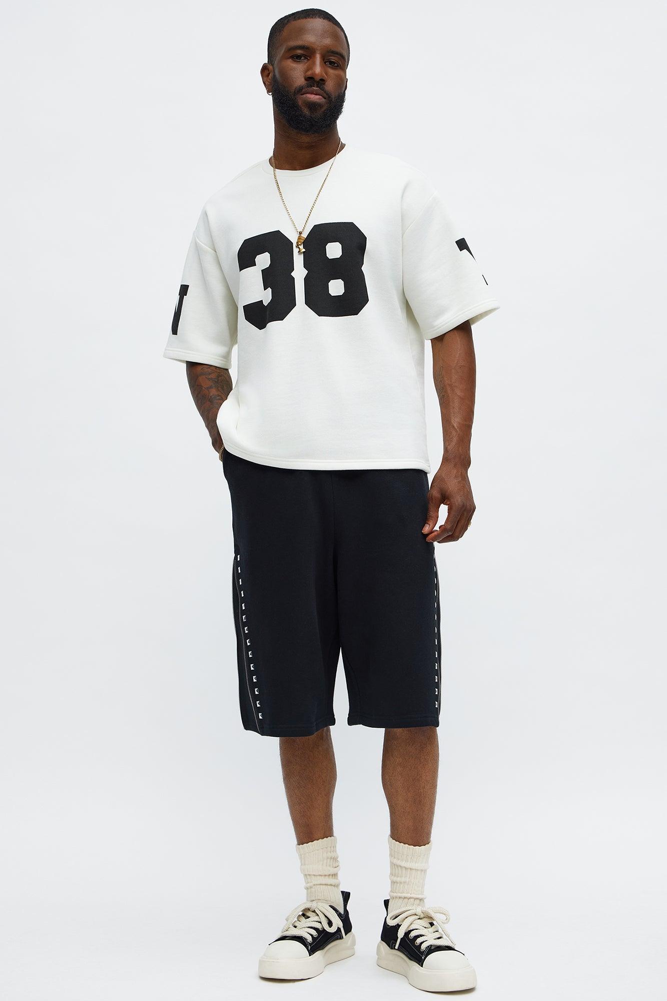 Athletic Oversized Tee - White Product Image