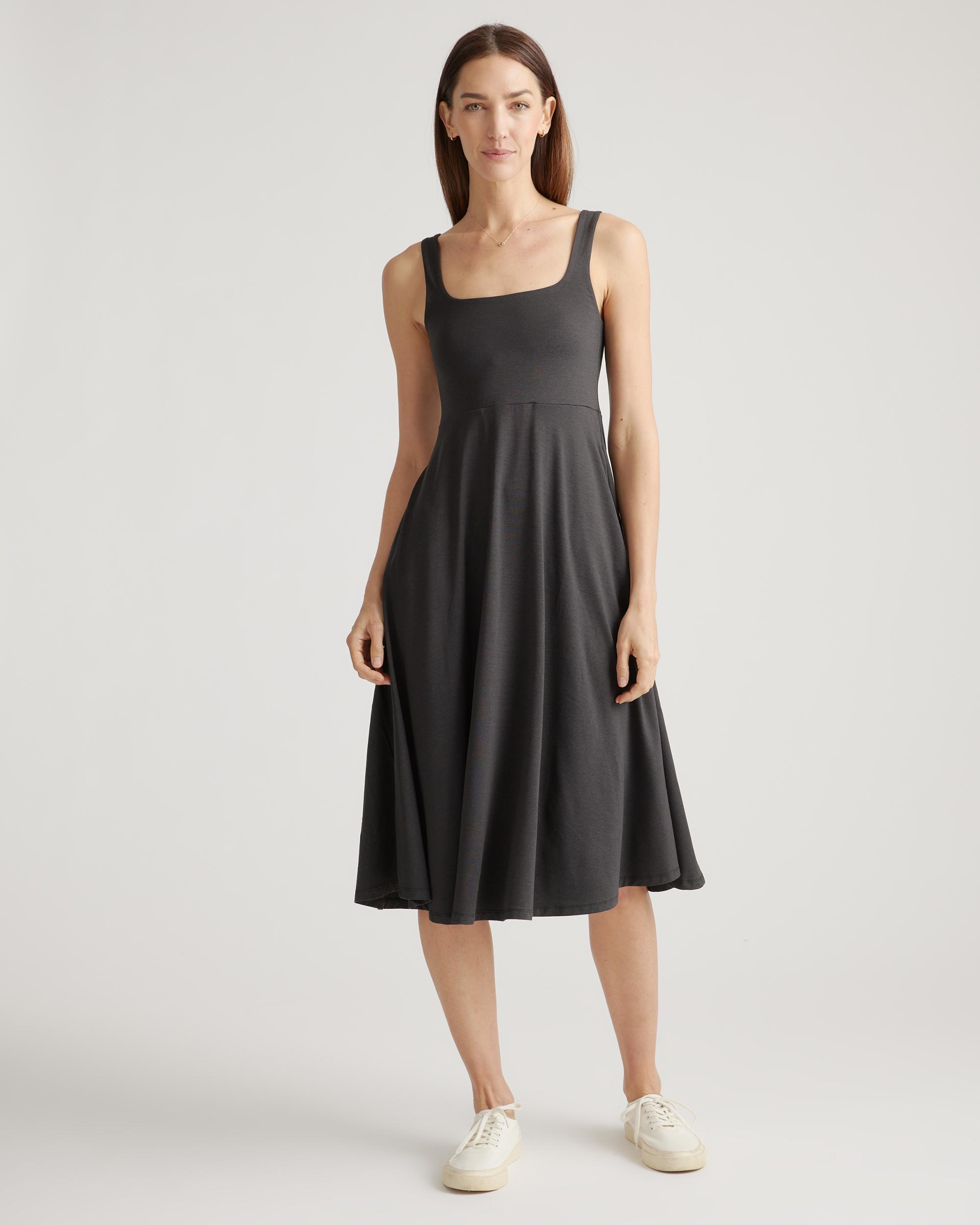 Quince | Women's Flowknit Breeze Fit & Flare Dress 100% Polyester Product Image