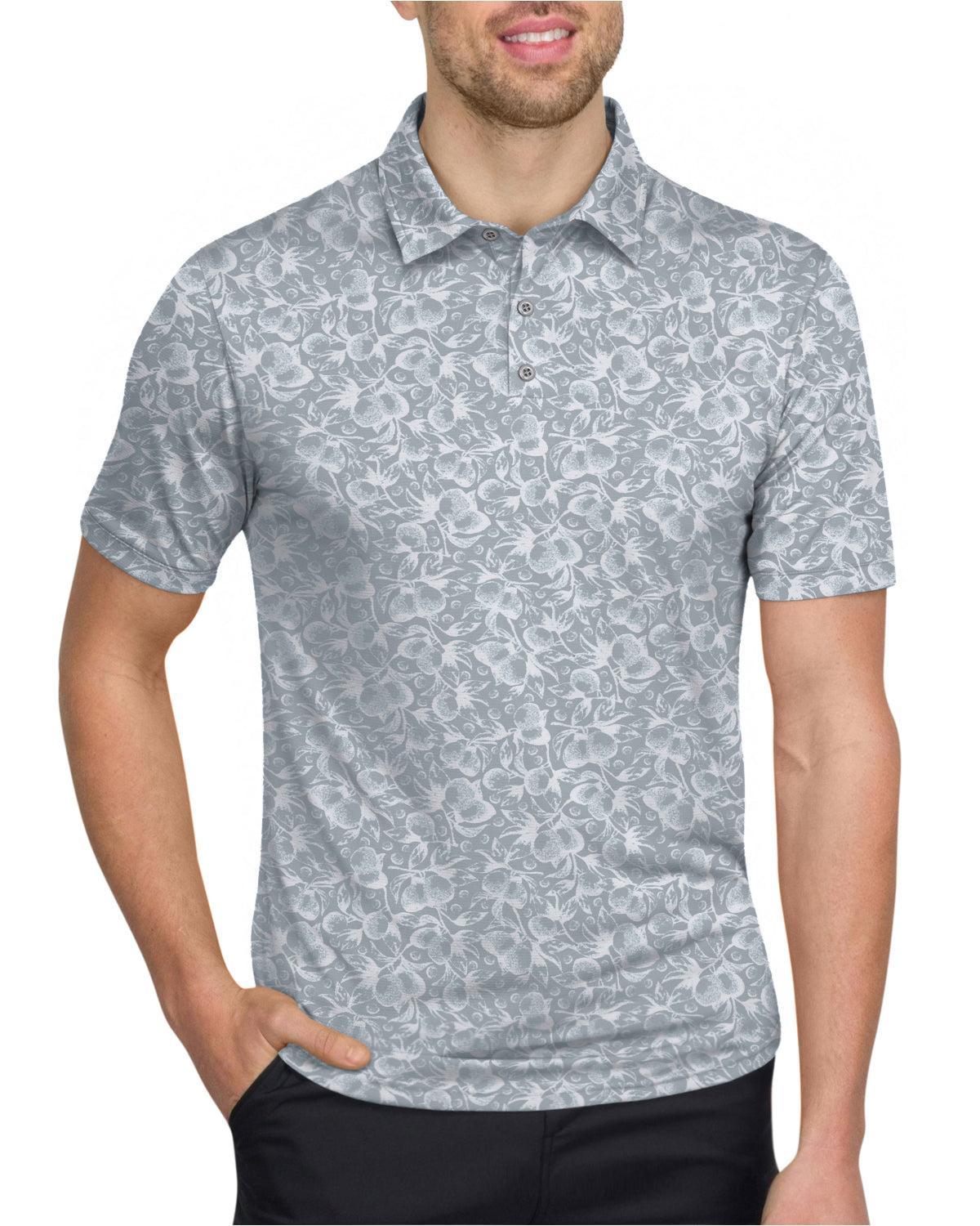 Three Sixty Six Men’s Print Golf Polos Product Image