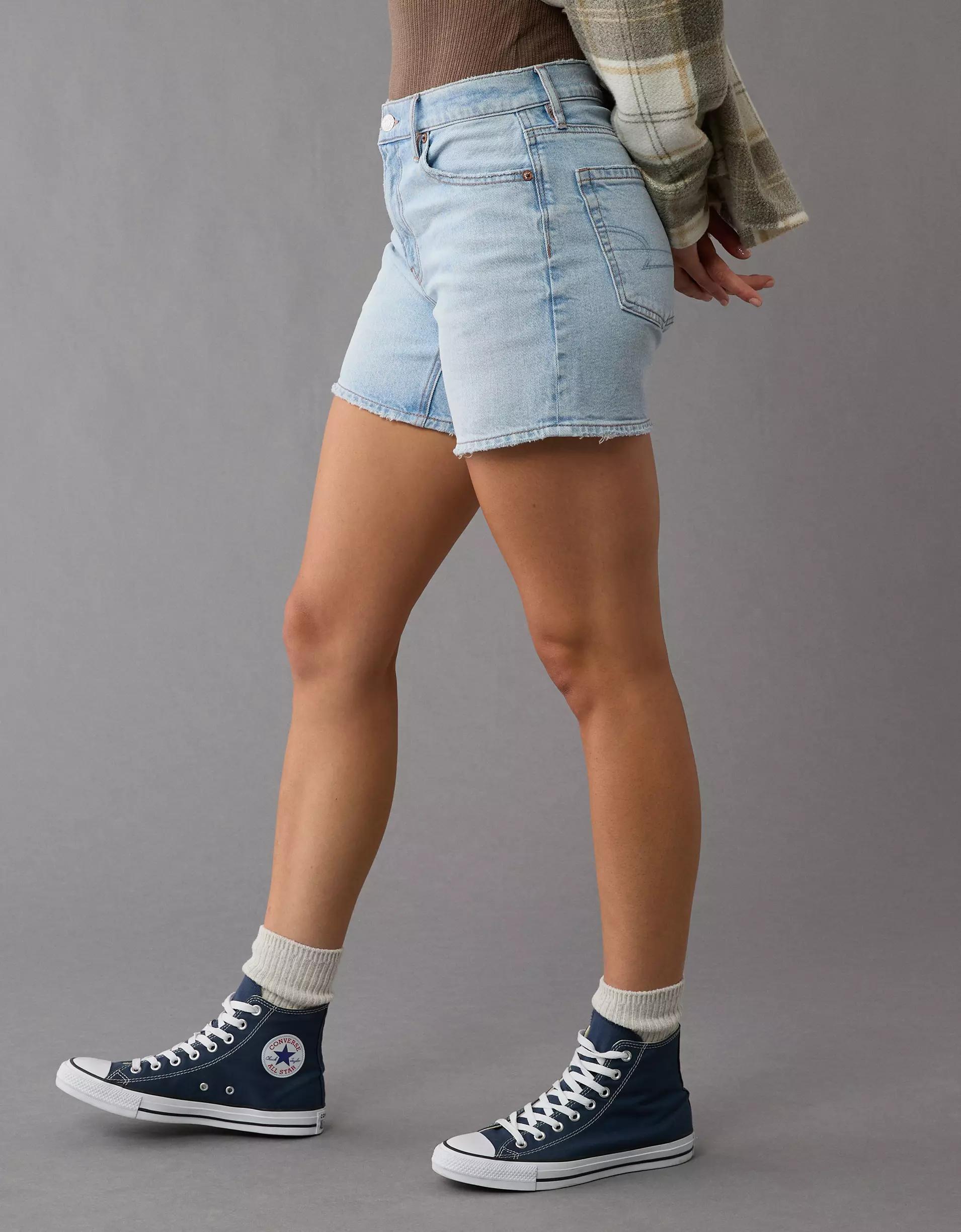 AE 6" Strigid Super High-Waisted Relaxed Denim Short Product Image