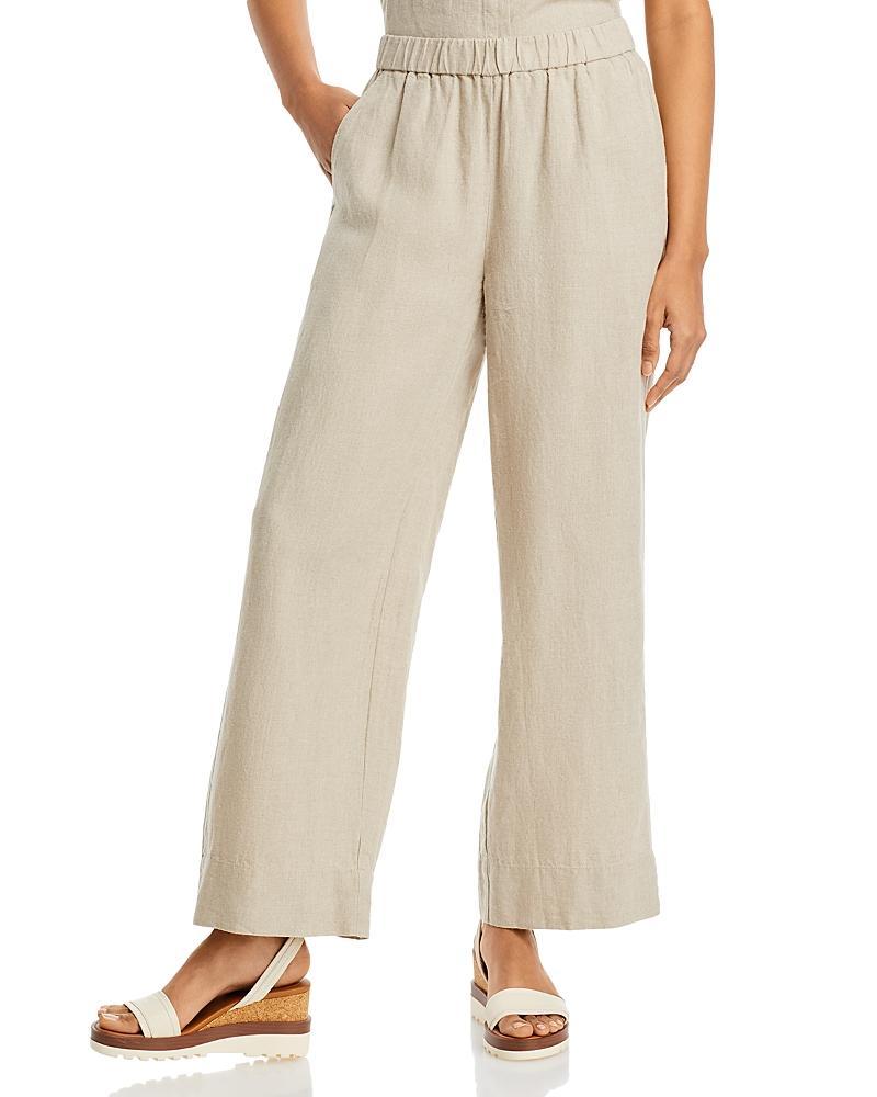 Eileen Fisher Linen Wide Leg Pants Product Image