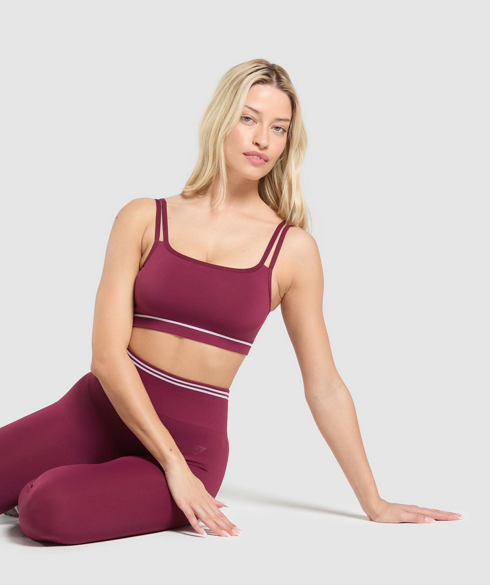 Gymshark Contrast Seamless Sports Bra - Strong Pink Female Product Image