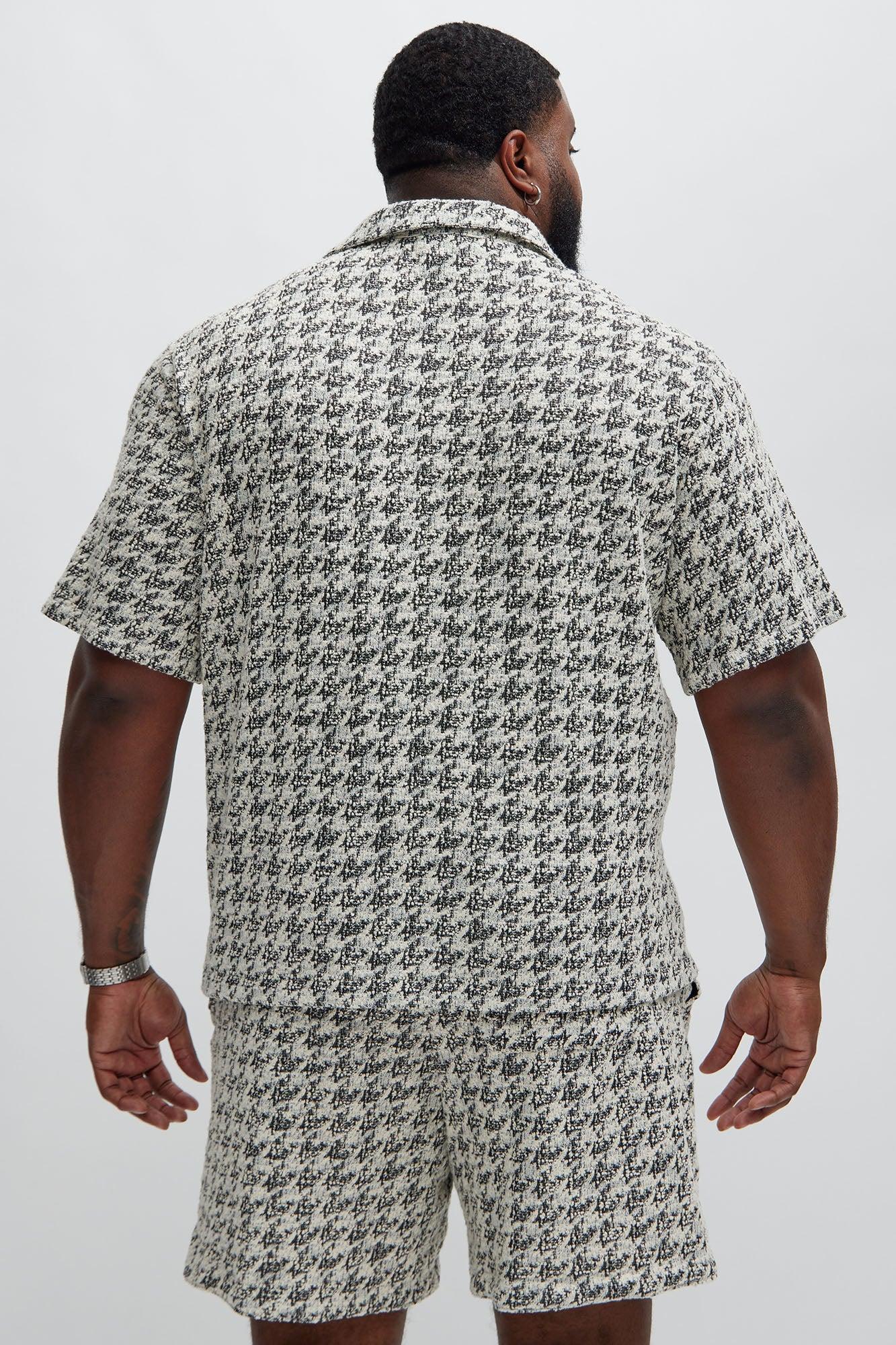 Beck Textured Shirt - Black/White Product Image