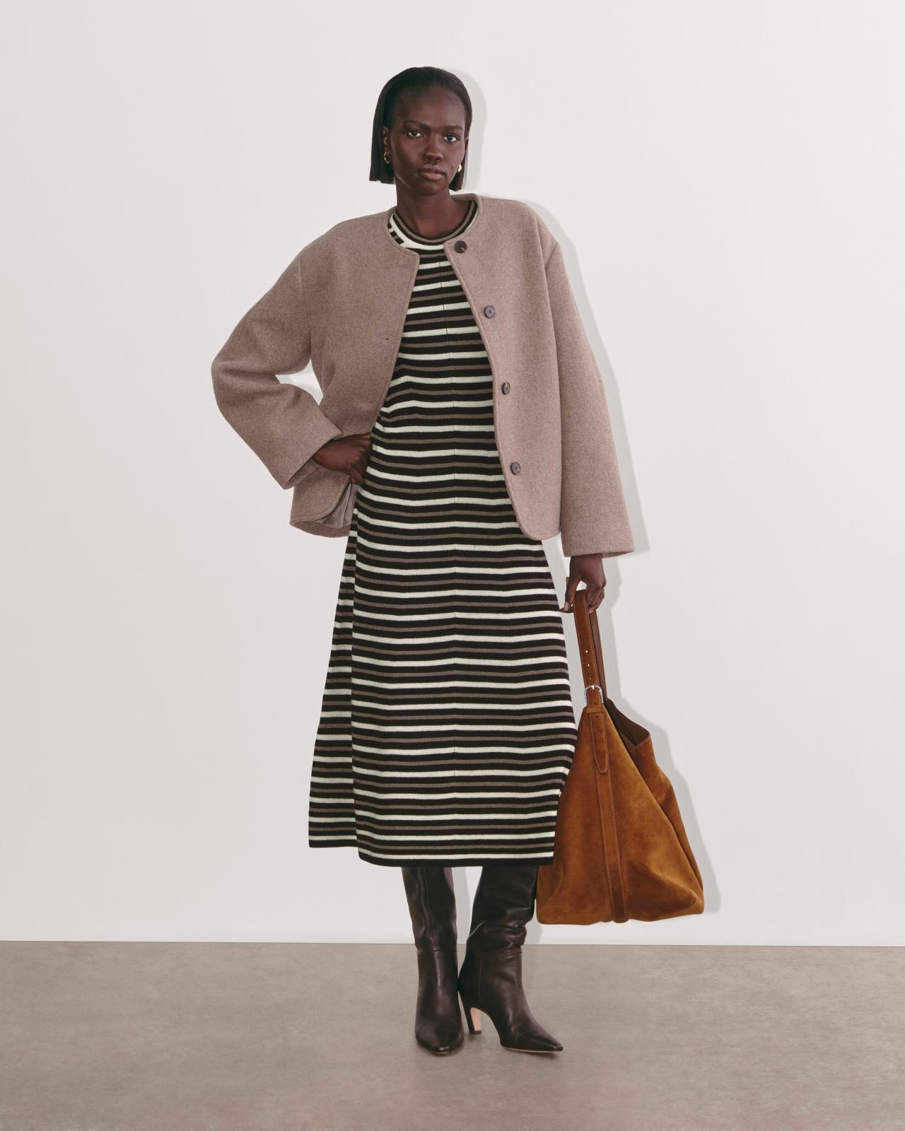 The Ribbed Sweater Dress Product Image