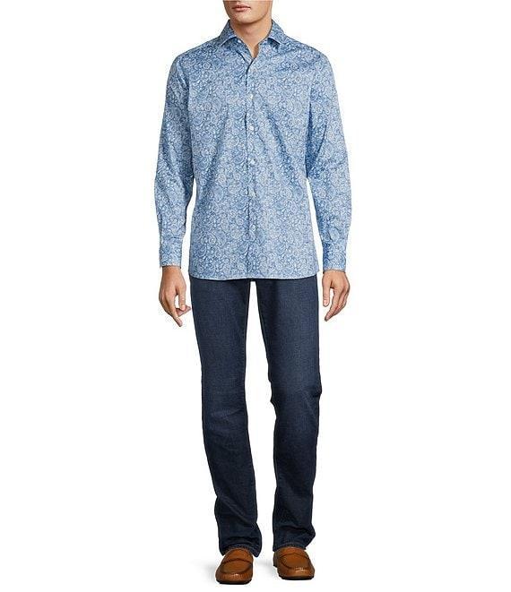 Hart Schaffner Marx The Mr. Classic Collection Long Sleeve Paisley Button-Front Shirt Product Image