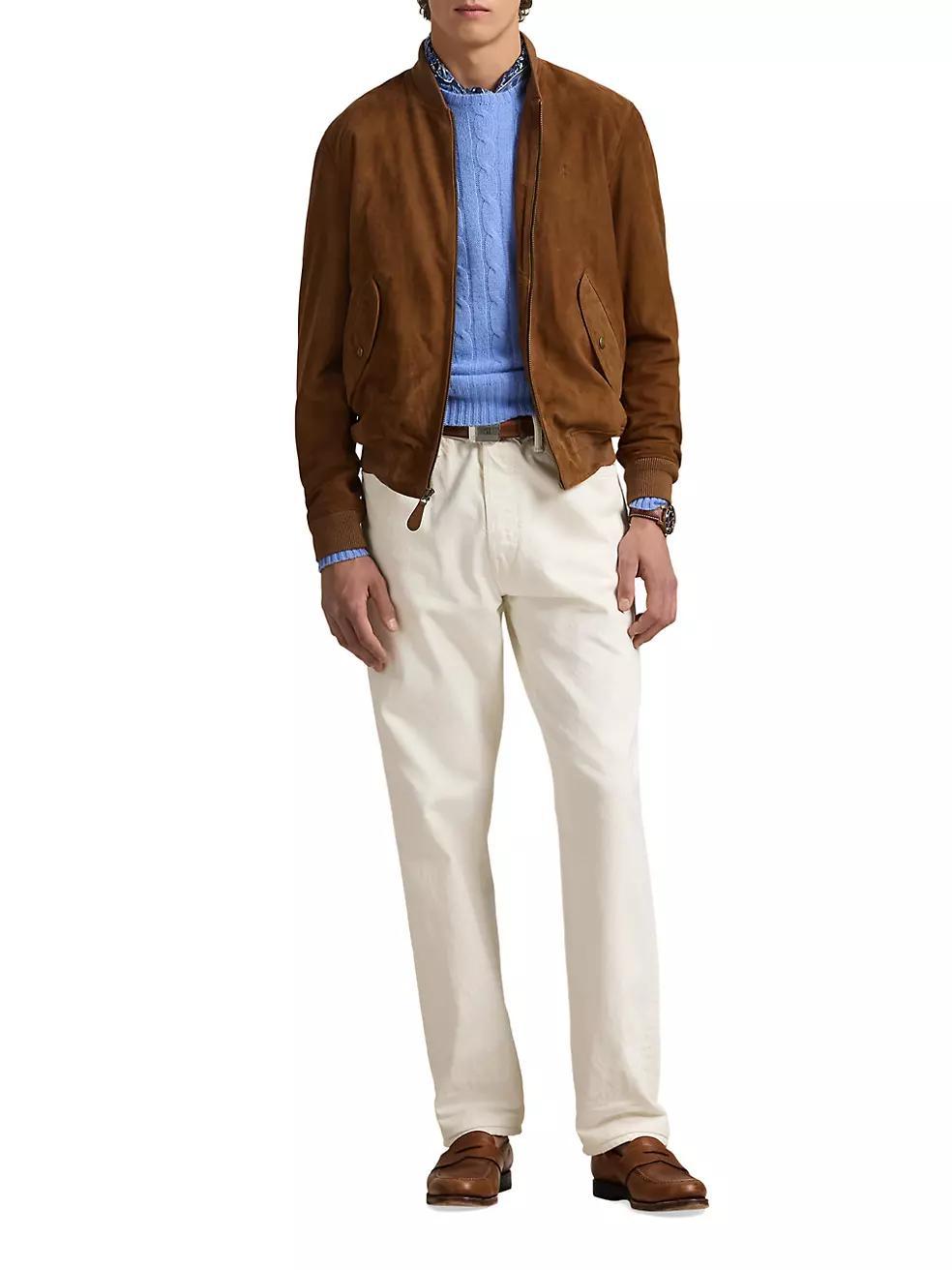 Suede Bomber Jacket Product Image
