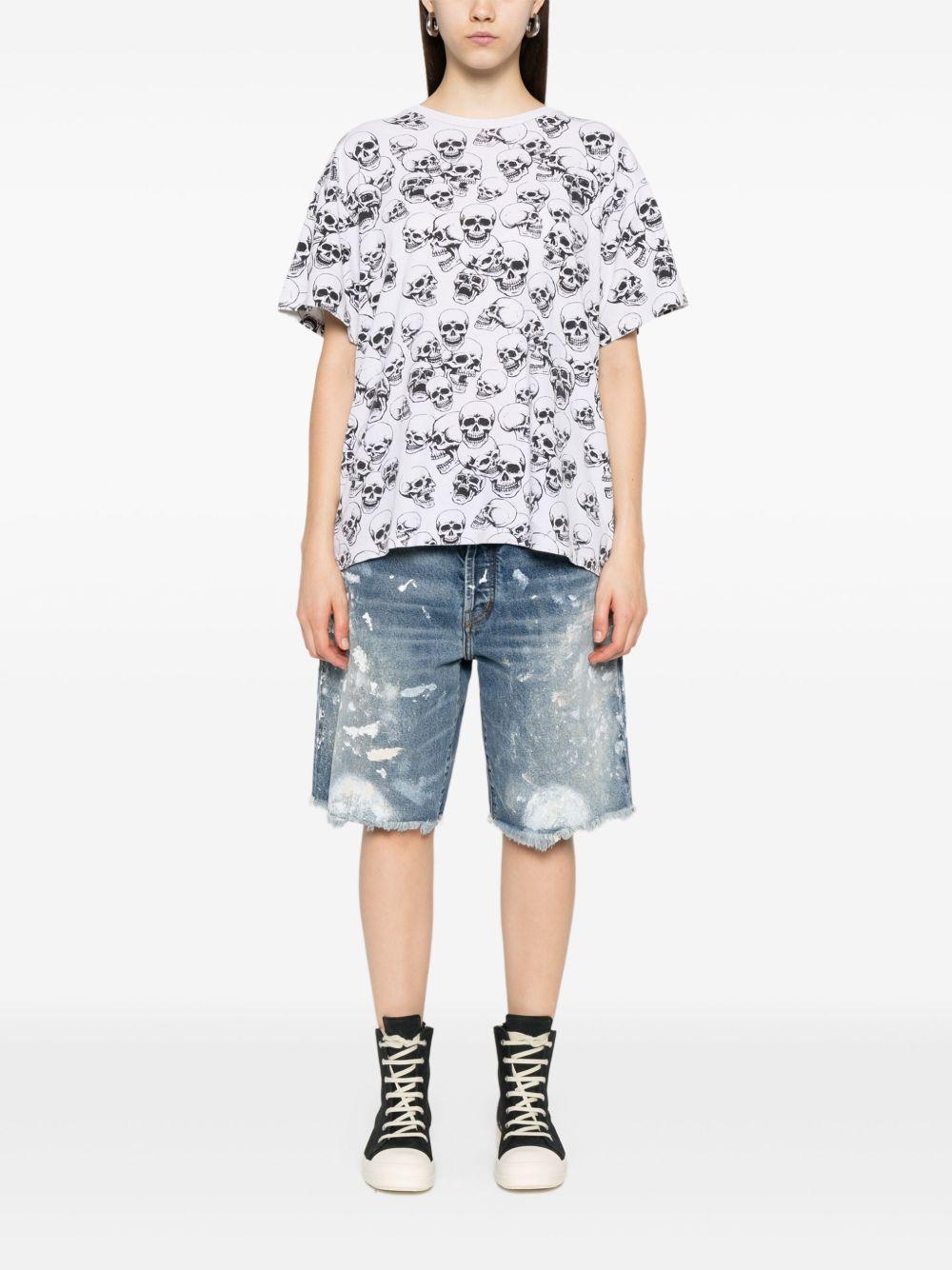 Ventura paint-splatter frayed shorts Product Image