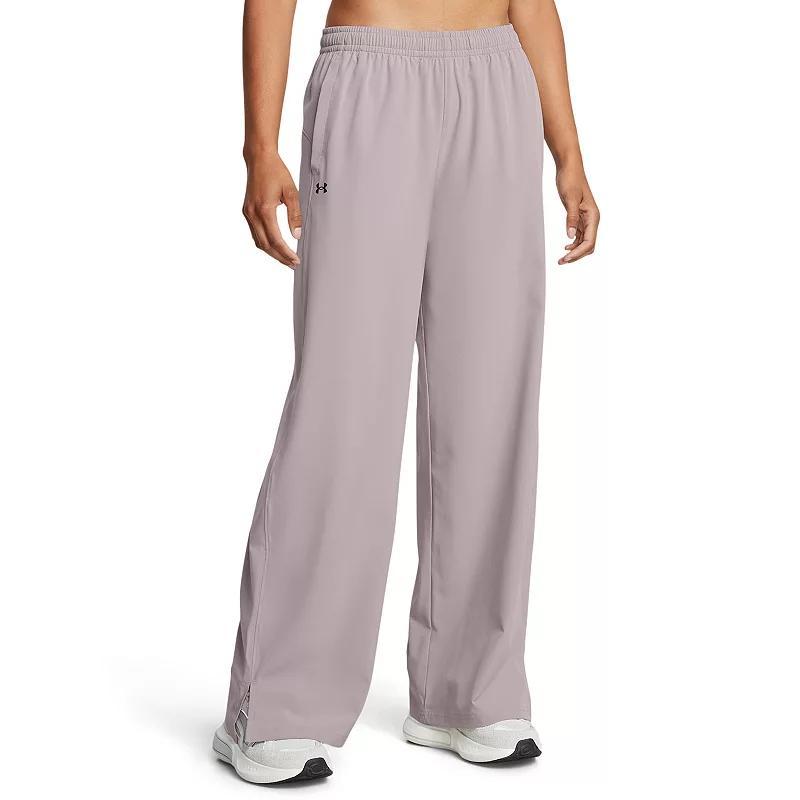 Women's Under Armour Rival Wide Leg Pants, Size: Medium, Black Product Image