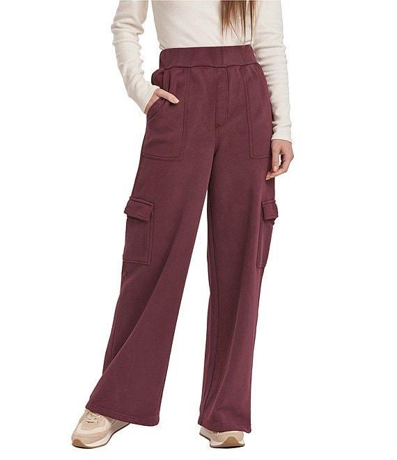 Dear John Becca Cargo Pocket High-Rise Wide-Leg Sweatpant Product Image