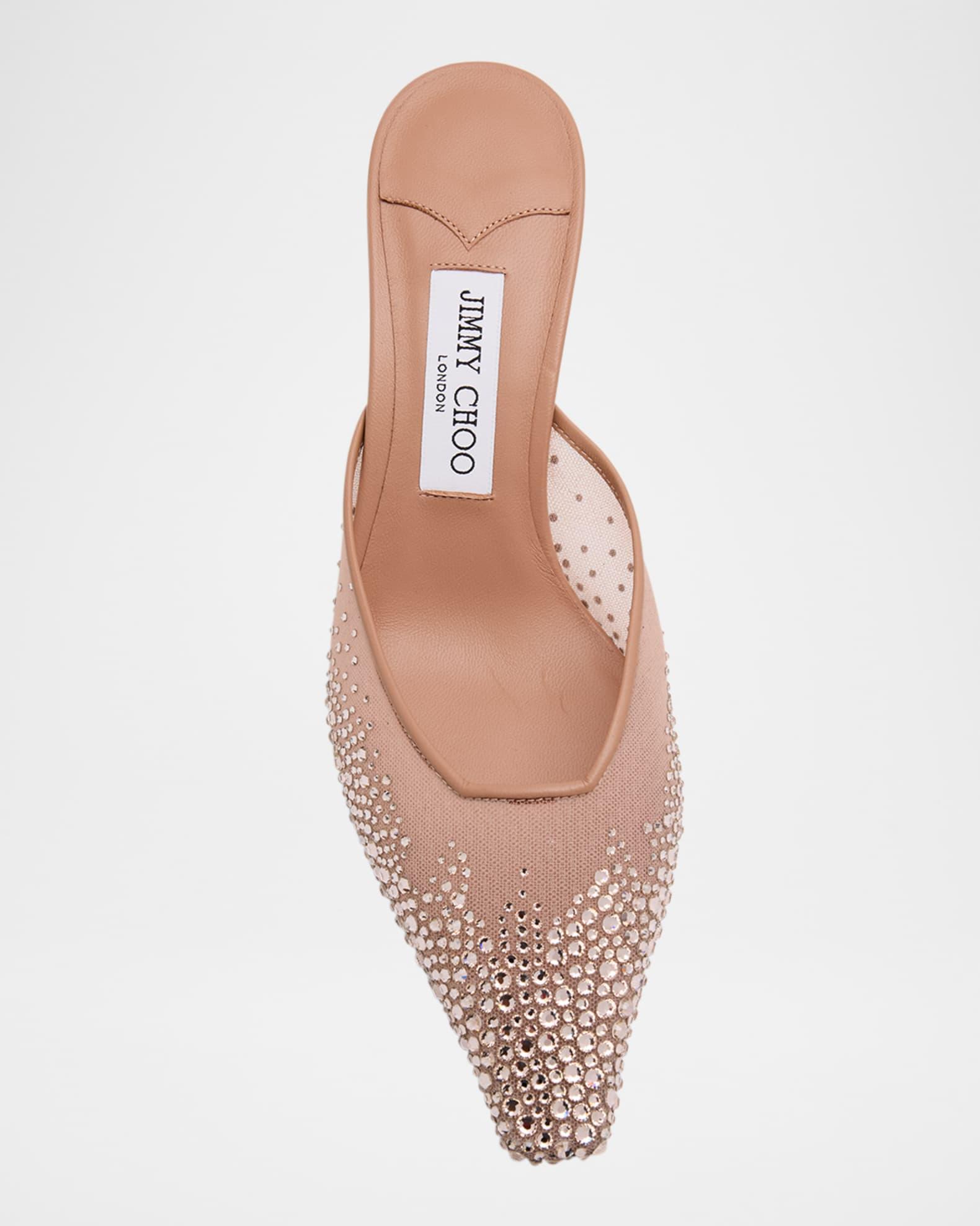 Vivi Crystal Mesh Mule Pumps Product Image