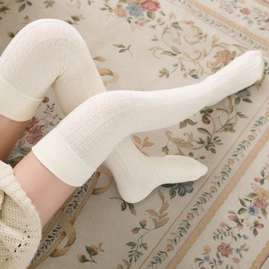 Plain Thigh-High Stockings Product Image