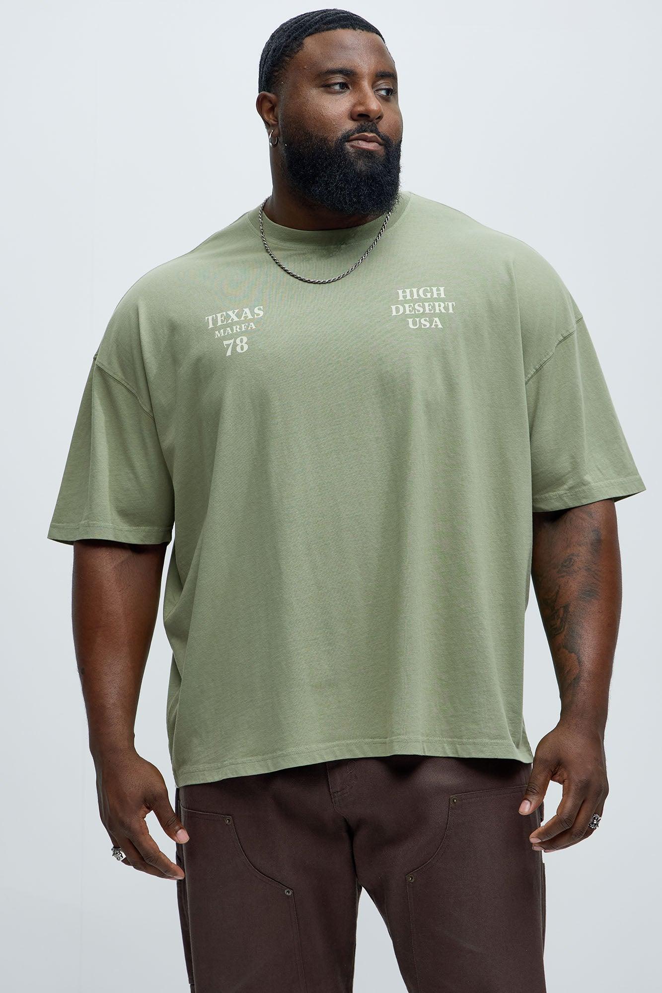 High Desert USA Oversized Short Sleeve Tee - Olive Product Image