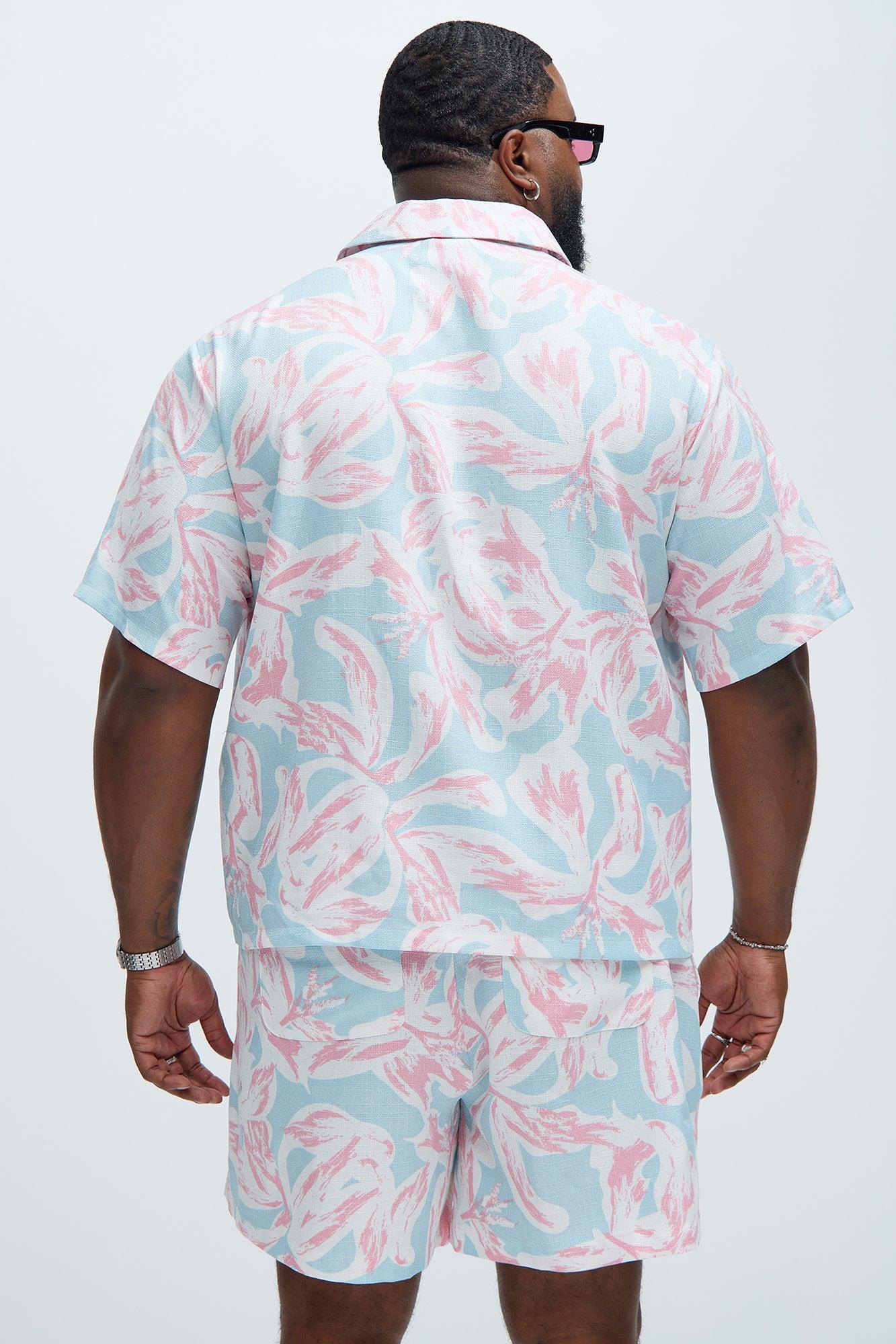 Pastel Floral Shirt - Pink/combo Product Image