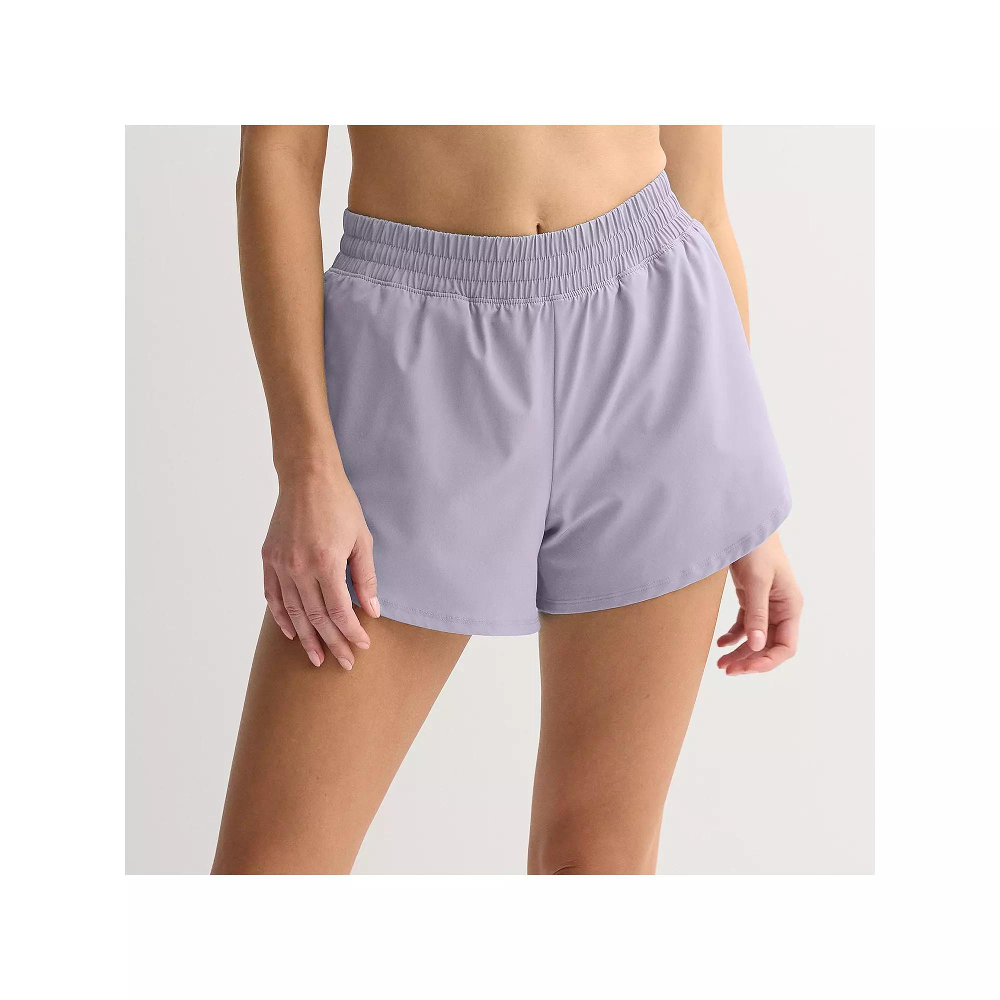 Women's Tek Gear Woven Run Shorts, Size: Medium, Bella Purple Product Image