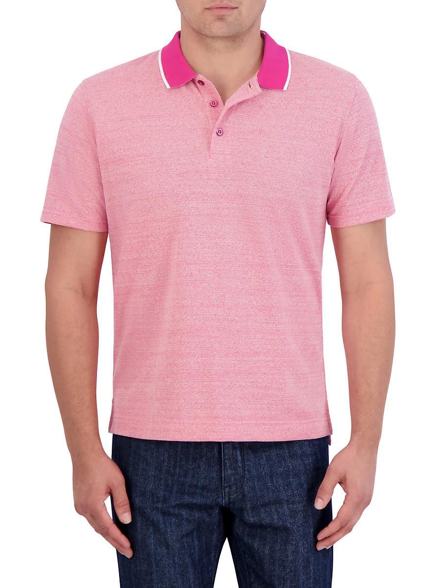 Robert Graham Calmere Cotton Blend Classic Fit Polo Shirt Product Image