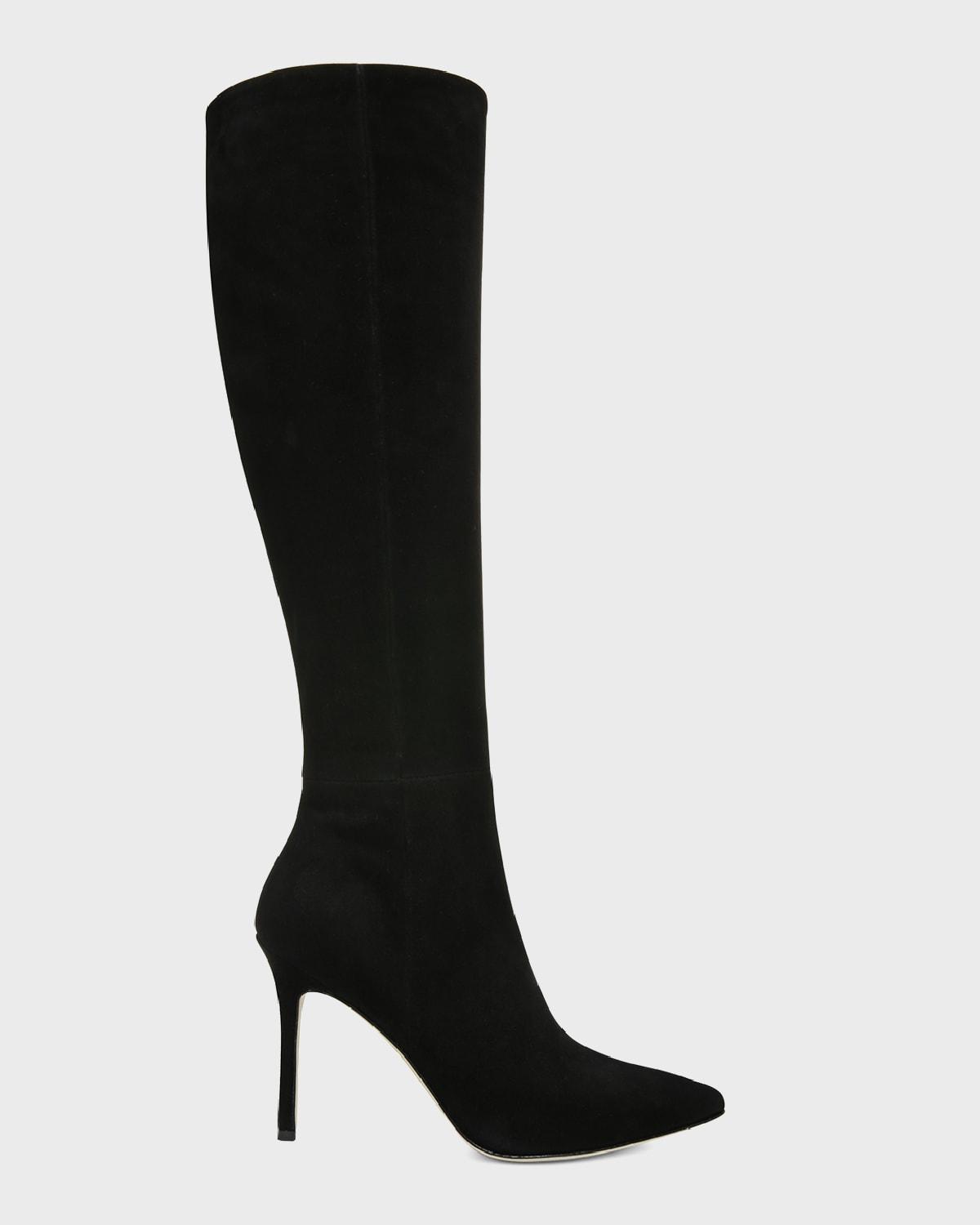 Veronica Beard Womens Lisa Wide Calf High Heel Boots Product Image