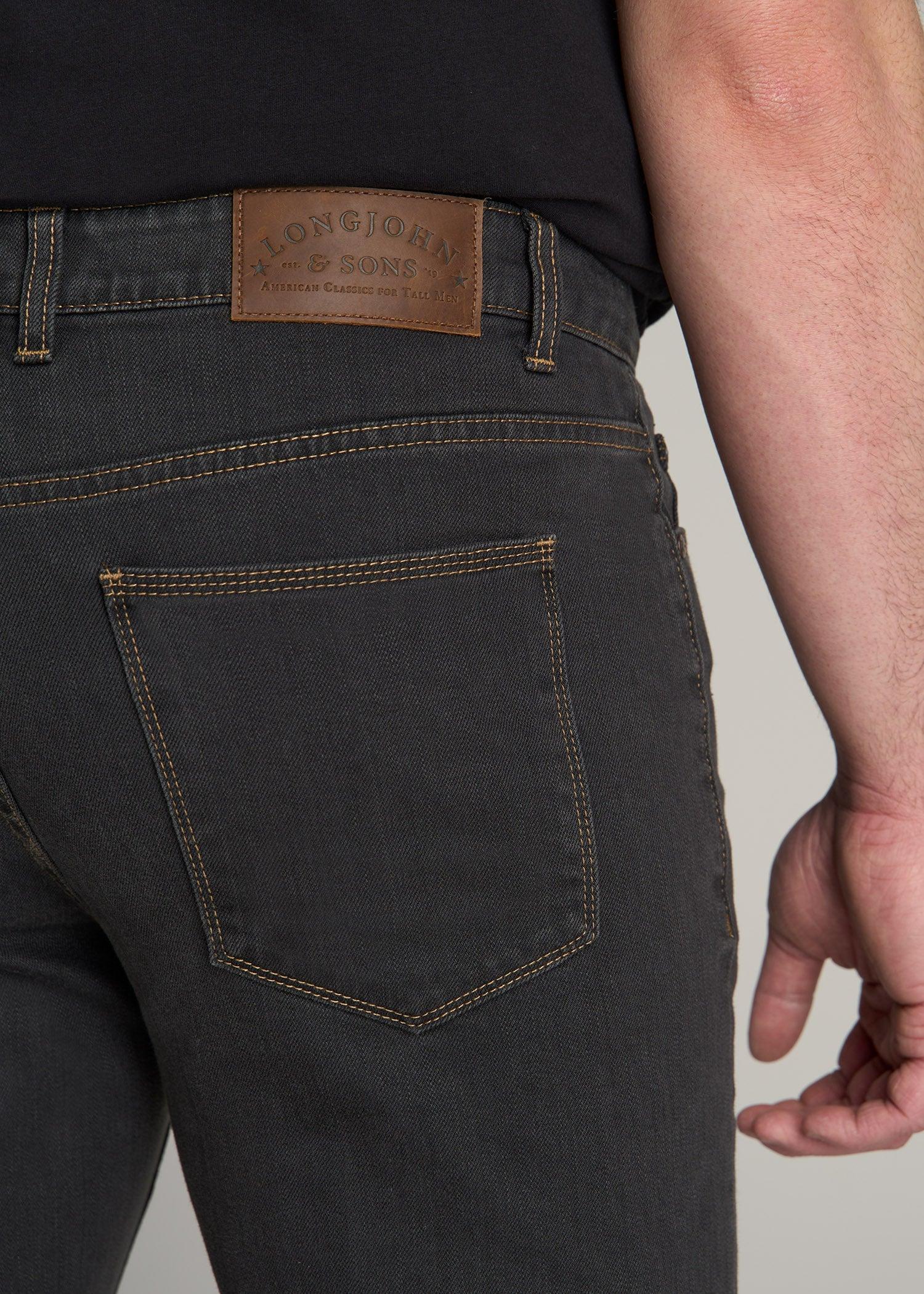 LJ&S STRAIGHT LEG Jeans for Tall Men in Vintage Black Product Image