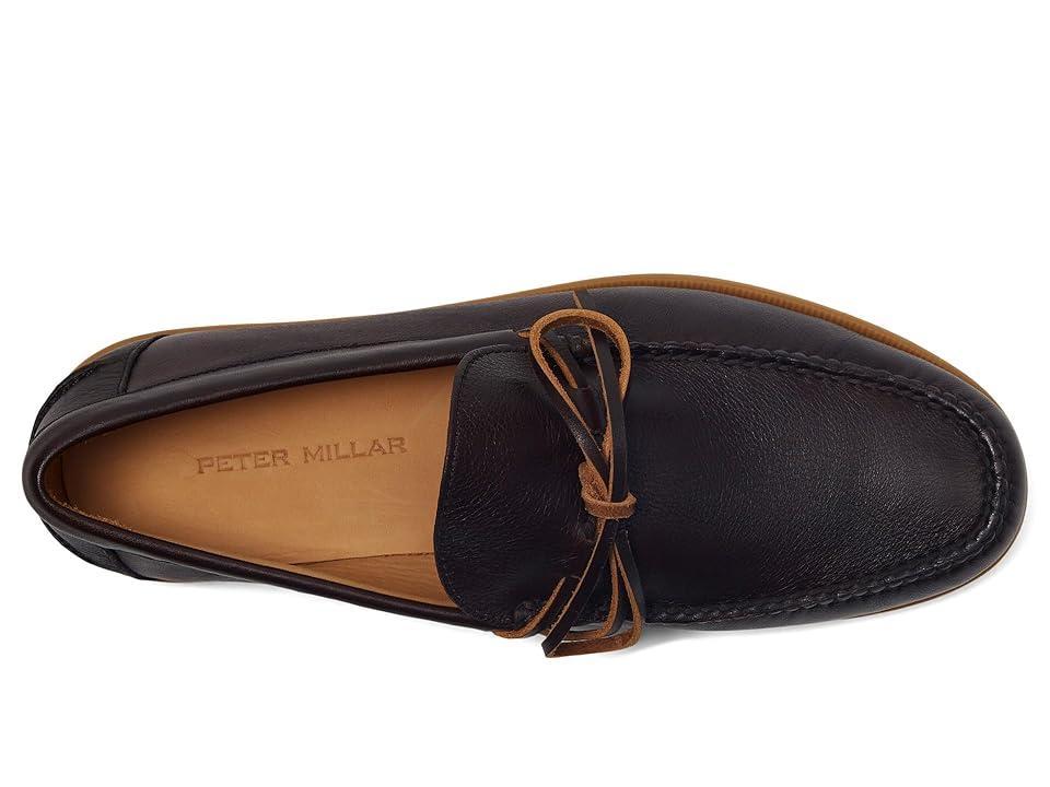 Peter Millar Excursionist Leather Boat Shoe (Chocolate) Men's Lace-up Boots Product Image