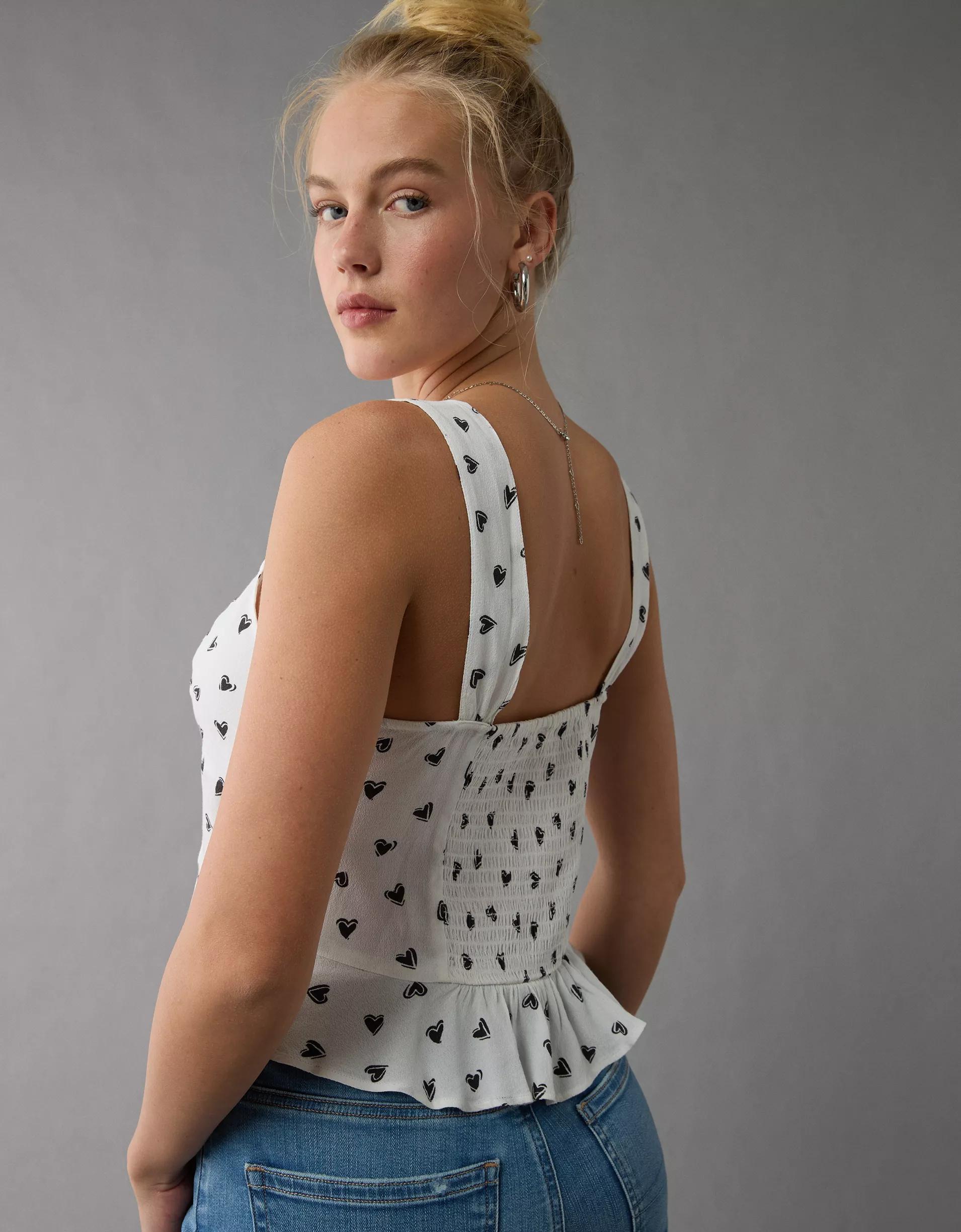 AE Square Neck Corset Tank Top Product Image