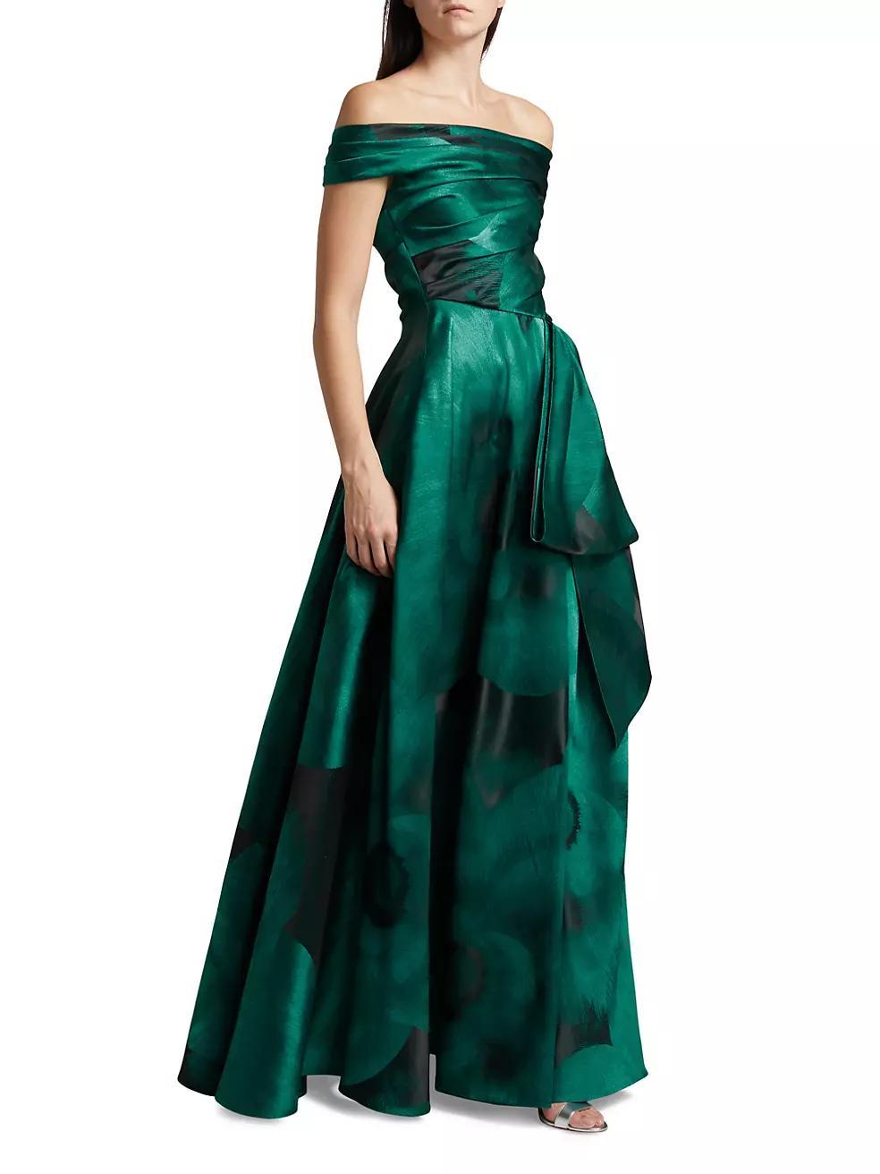 Floral Jacquard Ball Gown Product Image