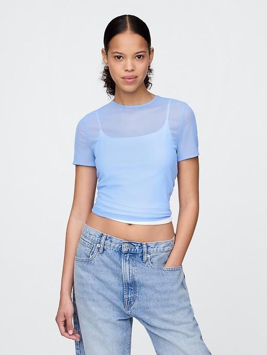 Mesh Cropped T-Shirt Product Image