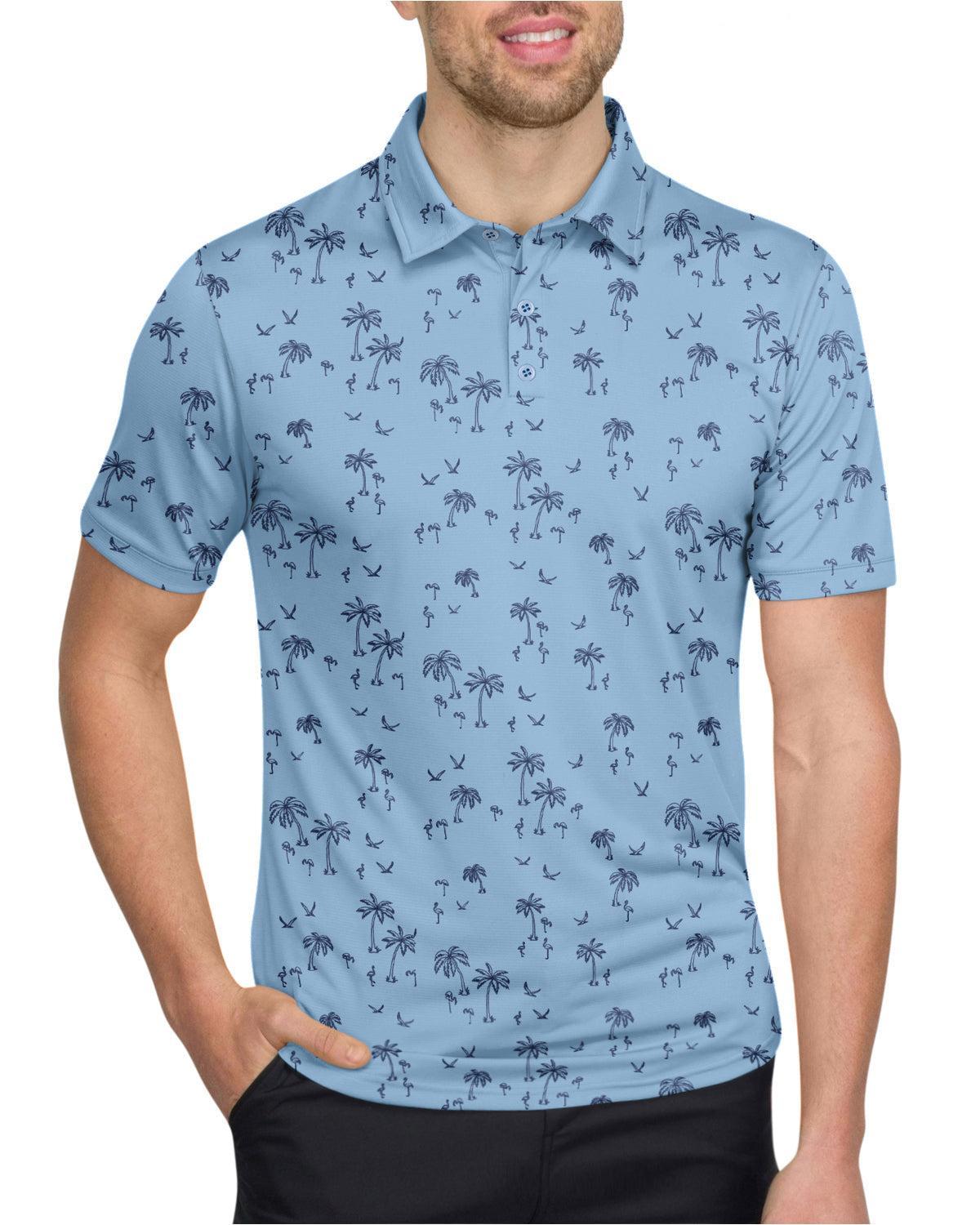 Three Sixty Six Men’s Print Golf Polos Product Image
