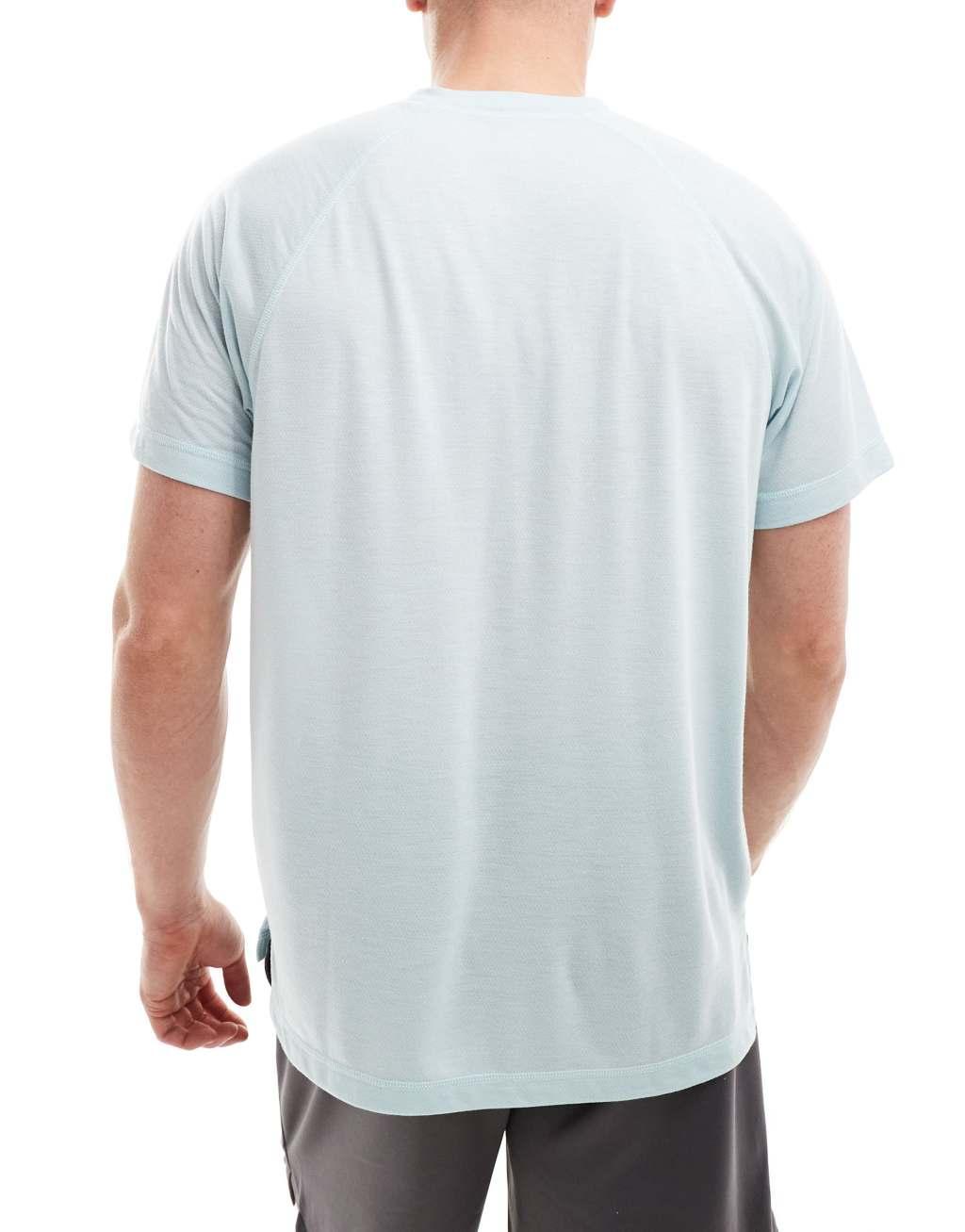 ASOS 4505 oversized performance mesh training t-shirt in light blue Product Image