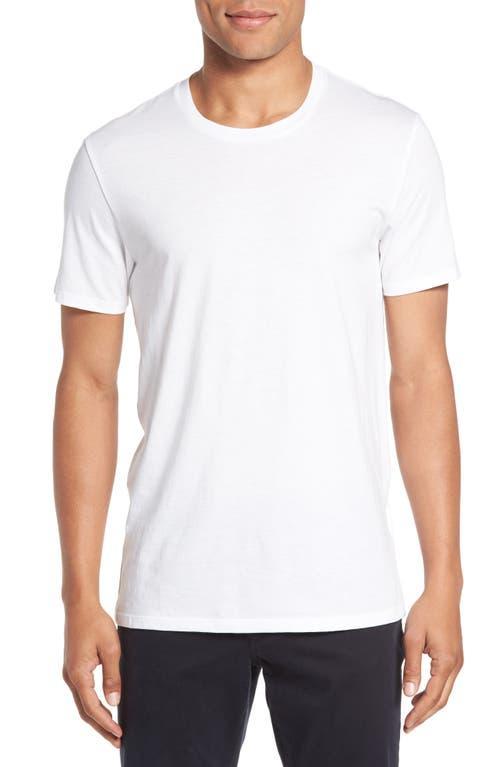 Mens Short-Sleeve Pima Crewneck Jersey T-Shirt, Black Product Image