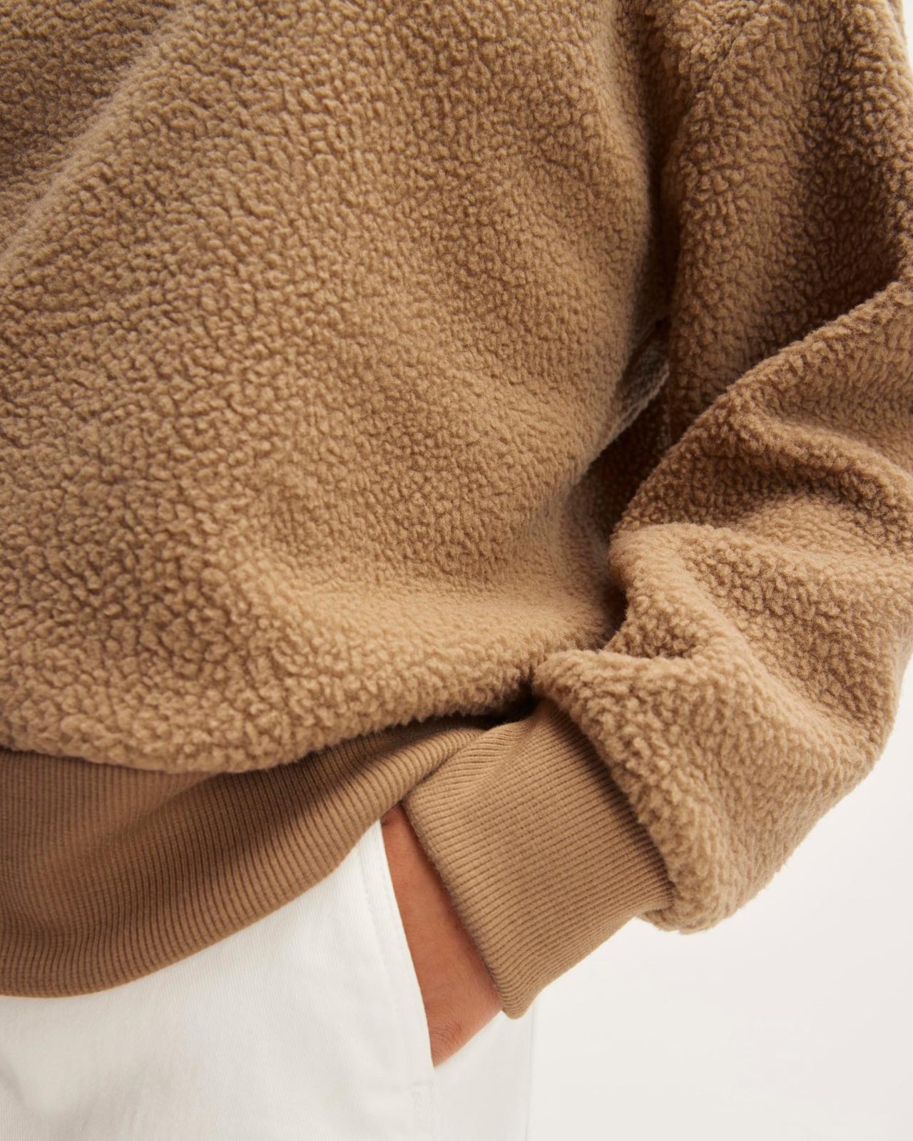 Womens ReNew Fleece Oversized Crew Sweater by Everlane Product Image