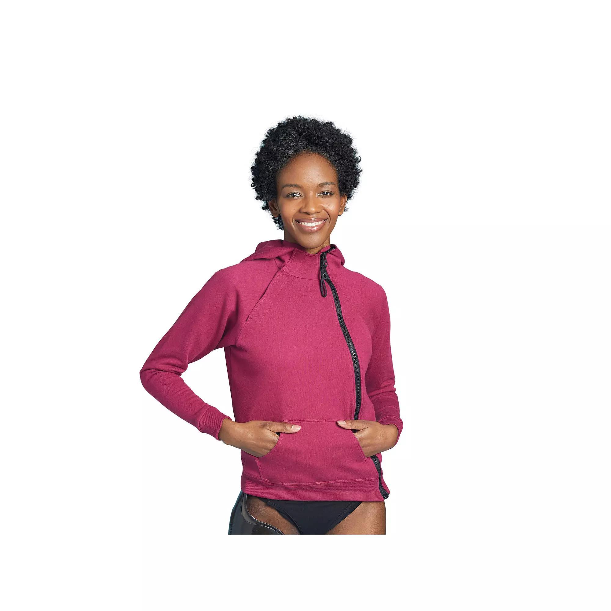Slick Chicks Adaptive Accessible Hoodie, Womens Purple Product Image