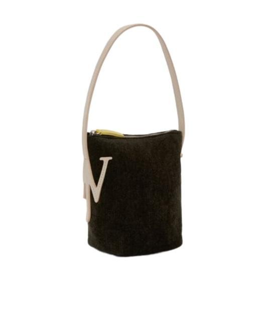 JW ANDERSON Mini Anchor Chenille Tote Bag In Black Product Image