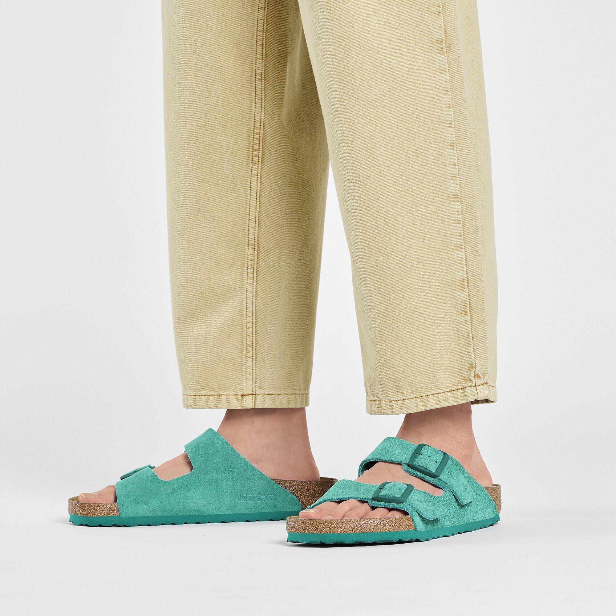 Arizona Suede Leather Digital Green Product Image