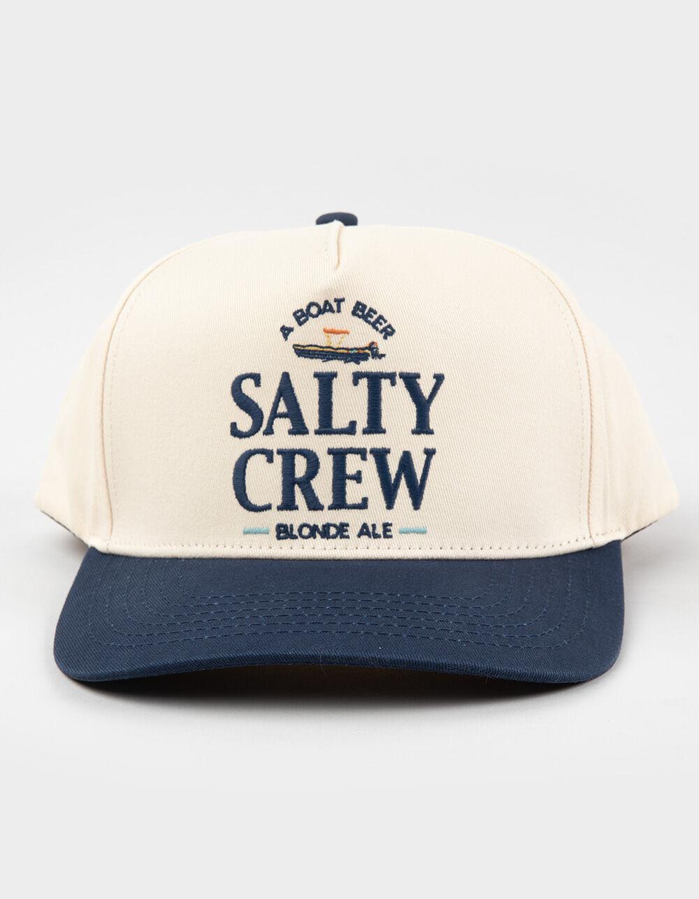 SALTY CREW Brew 5 Panel Snapback Hat - WHT/BLUE Product Image