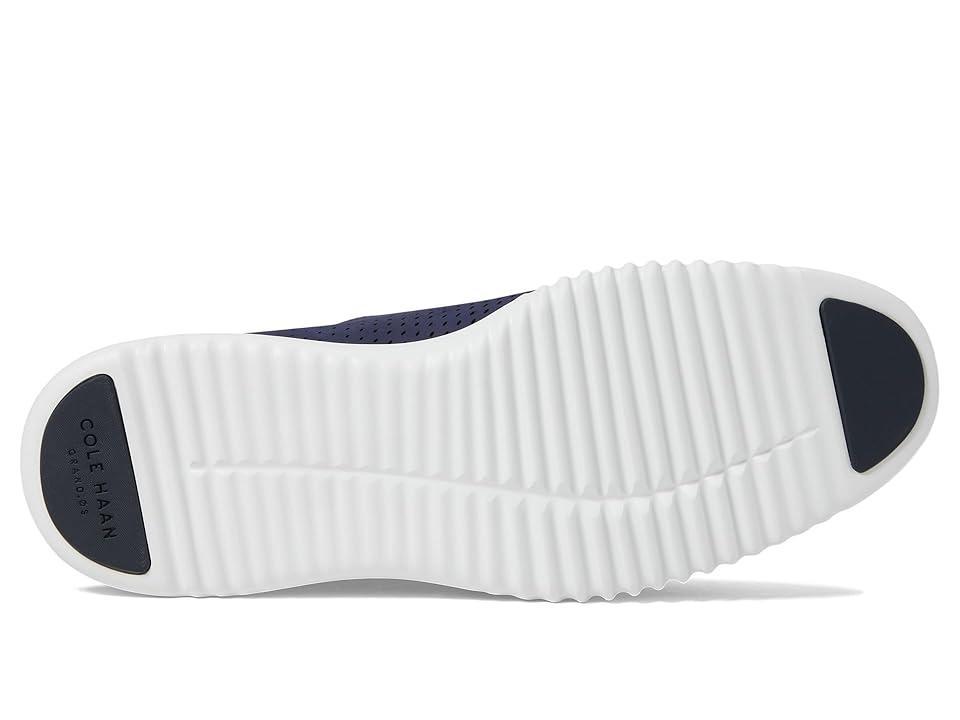Cole Haan 2.Zerogrand Laser Wing Tip Oxford Lined (Marine Blue Nubuck/Optic White) Men's Lace up casual Shoes Product Image