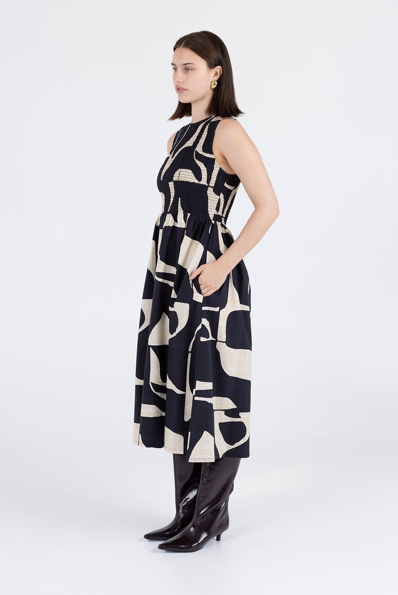 Flor Dress - Nero Sky Product Image