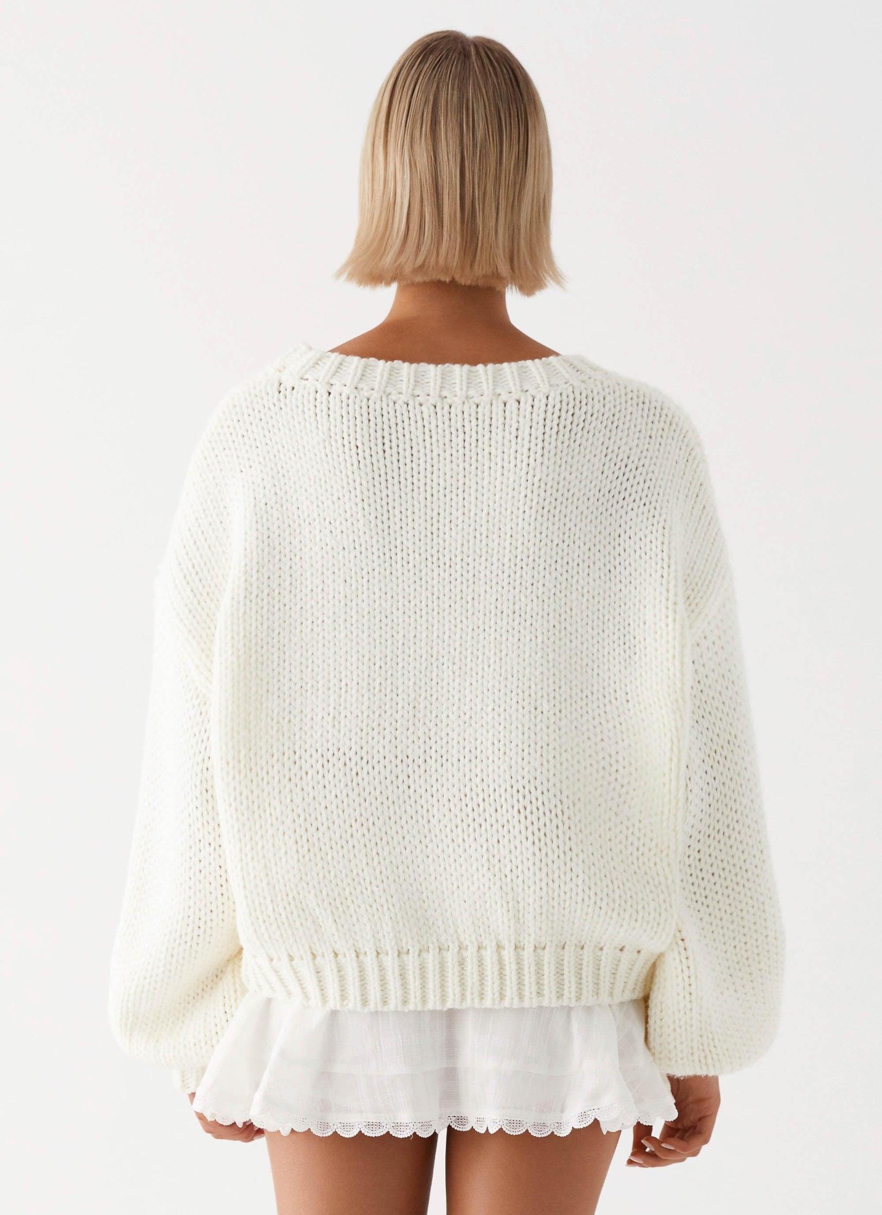 Costella Knit Sweater - Ivory Product Image