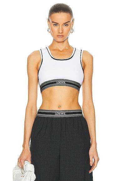 Loewe Cropped Tank Top Black. (also in ). Product Image