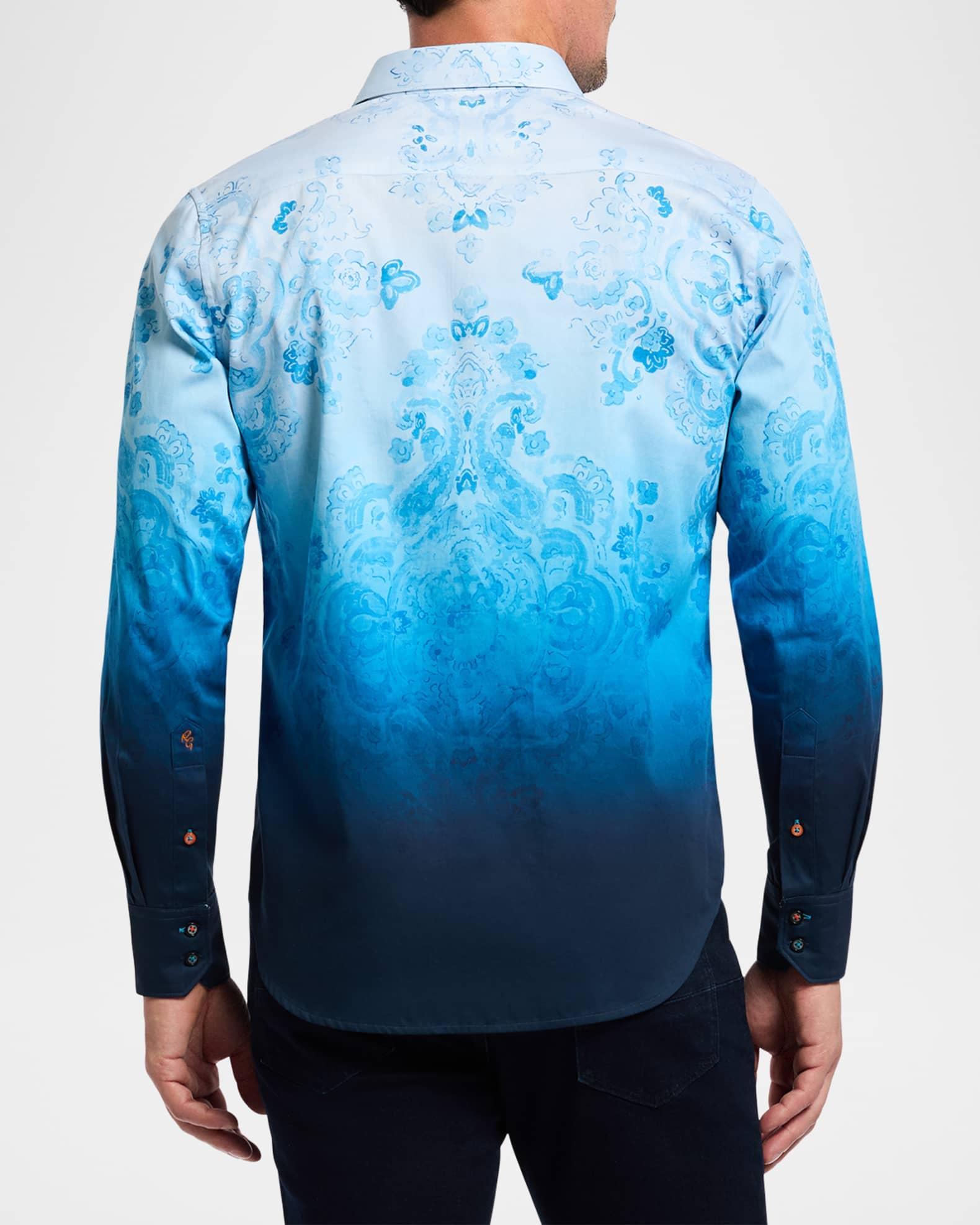 Mens Garrick Club Ombr Stretch Cotton Shirt Product Image