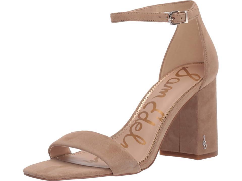 Sam Edelman Daniella Leather Ankle Strap Square Toe Dress Sandals Product Image
