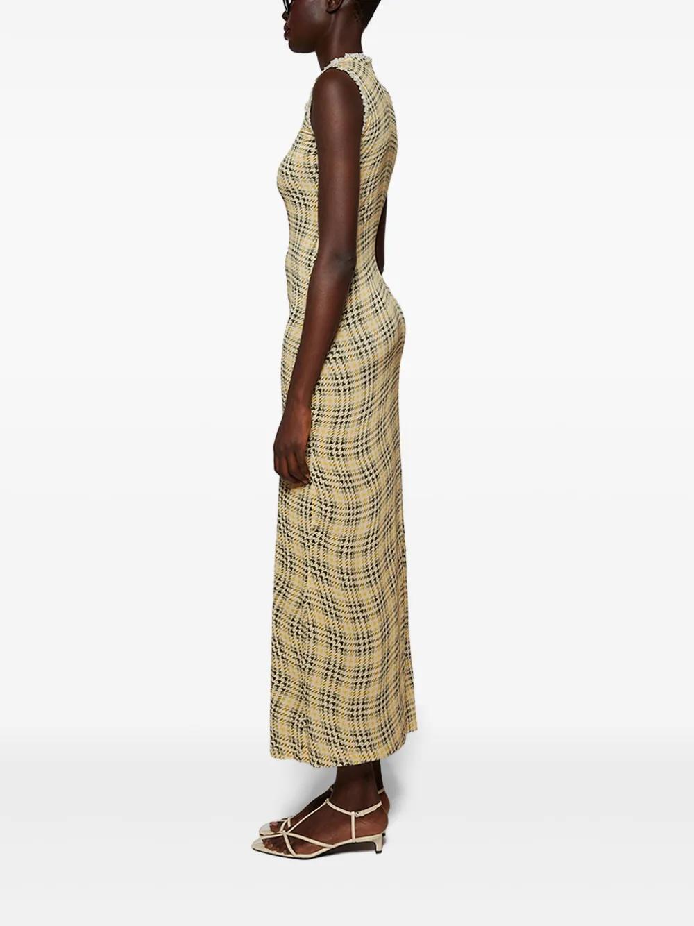 tartan-check maxi dress Product Image