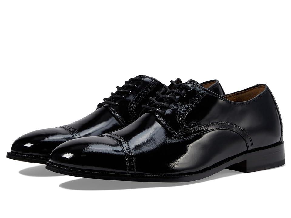 Johnston  Murphy Mens Bradford Leather Brogue Detail Cap Toe Oxfords Product Image