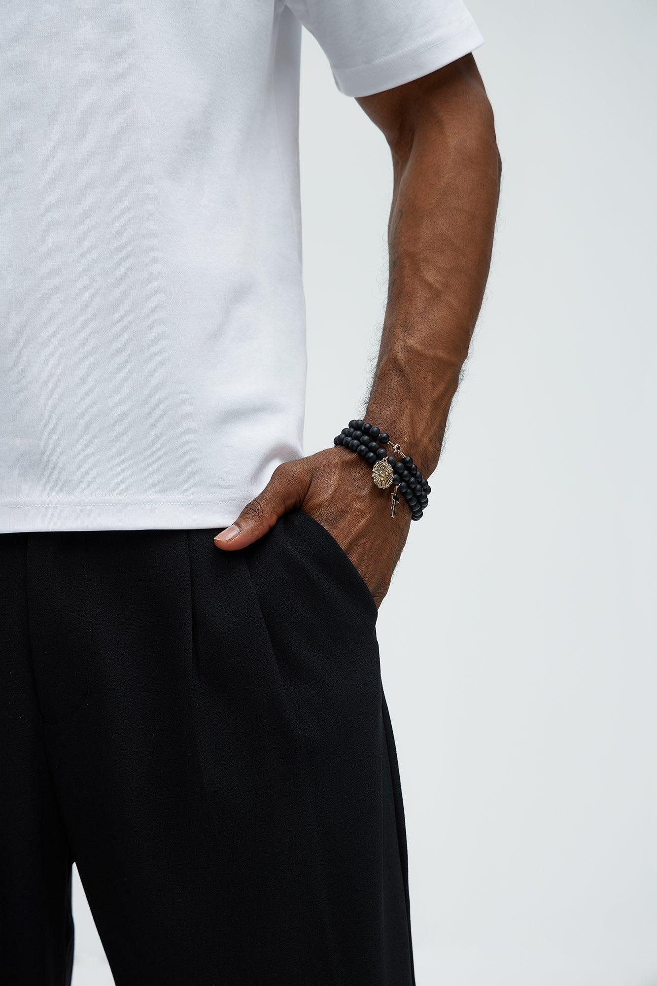 Midnight Bracelet Set - Black/Gold Product Image