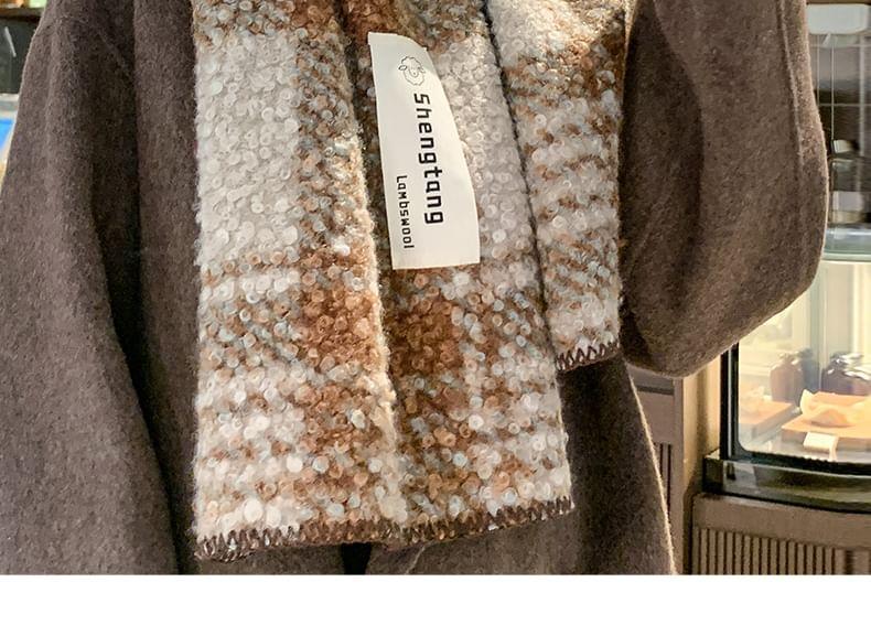 Plaid Applique Scarf Product Image